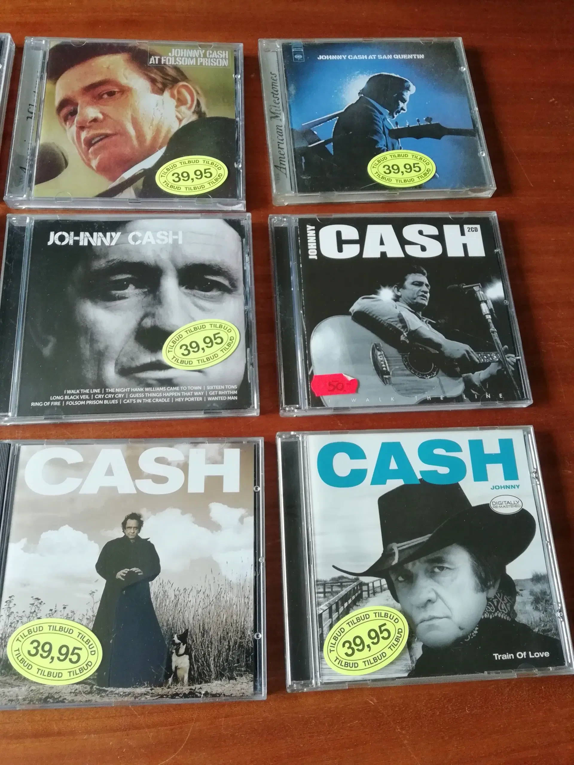 Kæmpe samling 29 stk CD Johnny Cash Gaveide?