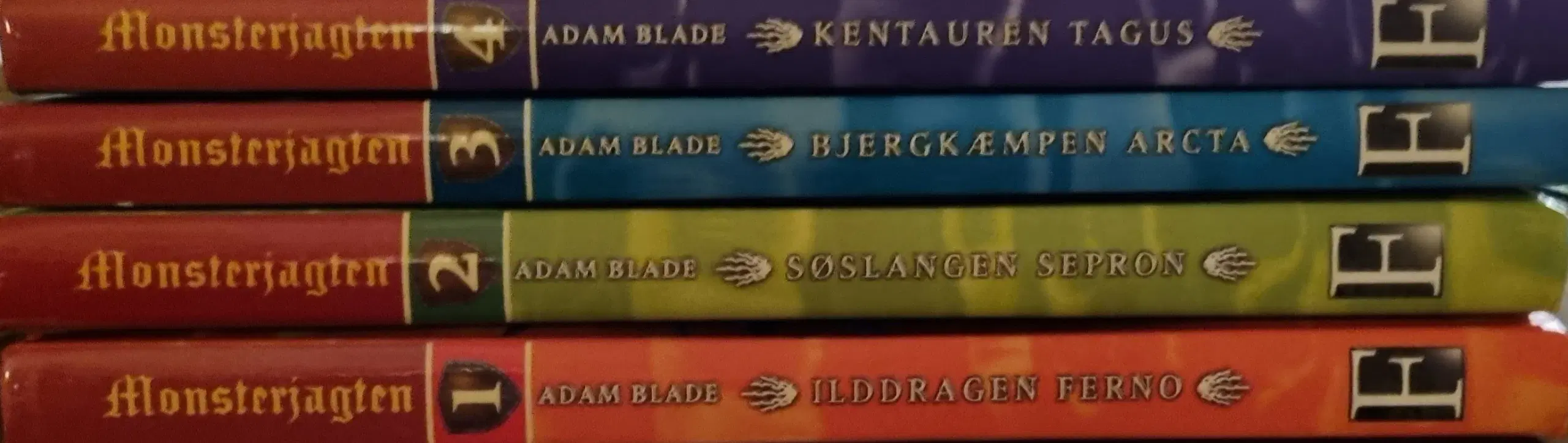 4 stk Monsterjagten af Adam Blade