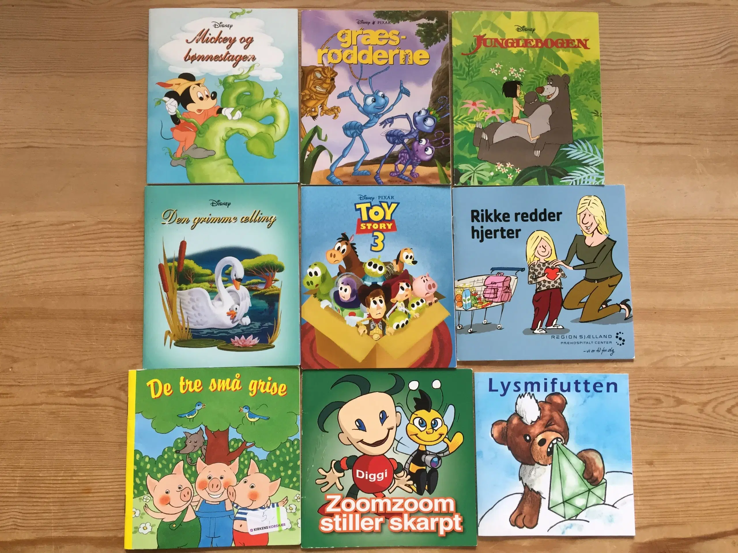 8 x 9 børnebøger Lilleput Disney mfl