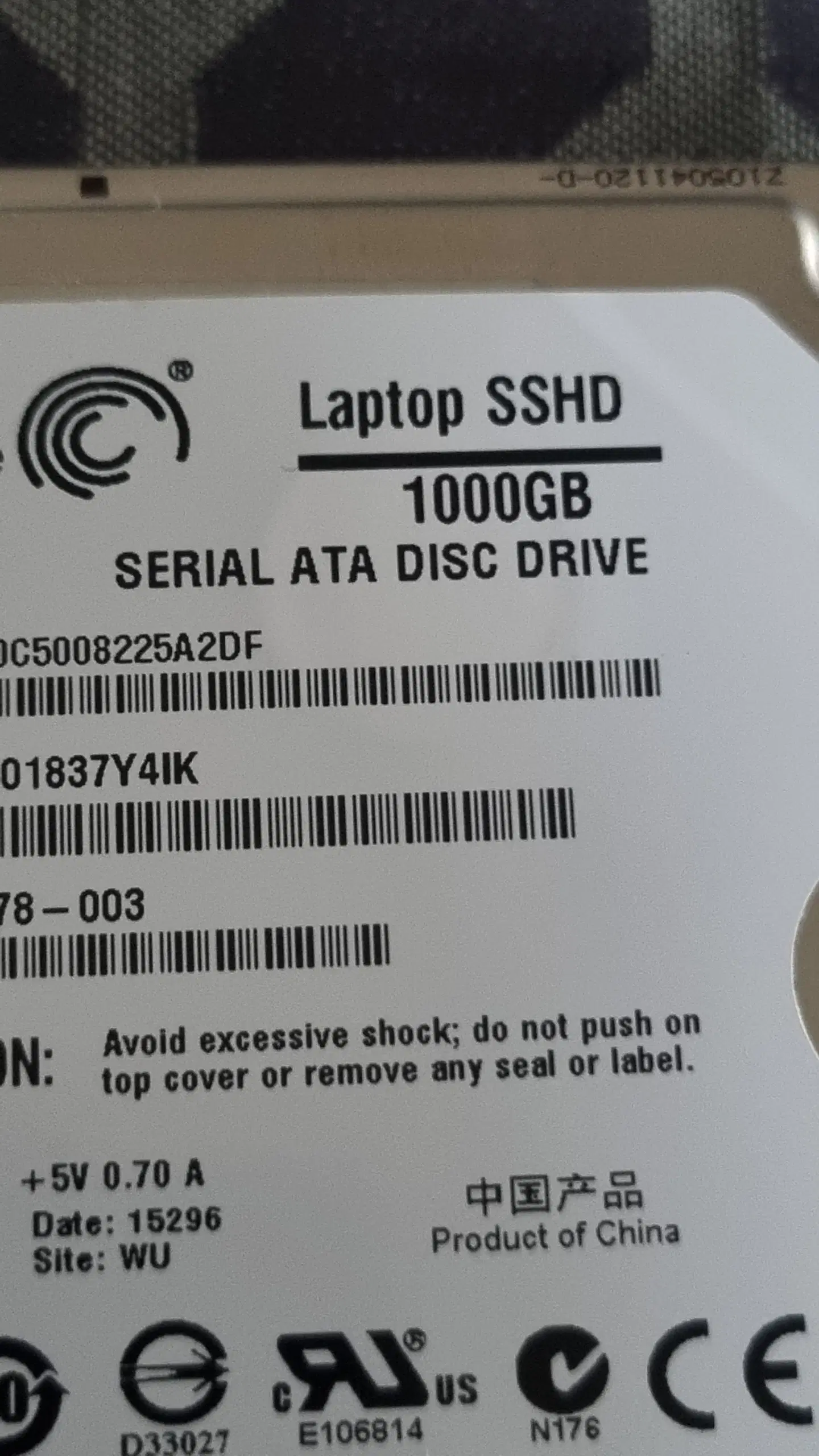 Seagate 1000GB 25" harddisk!