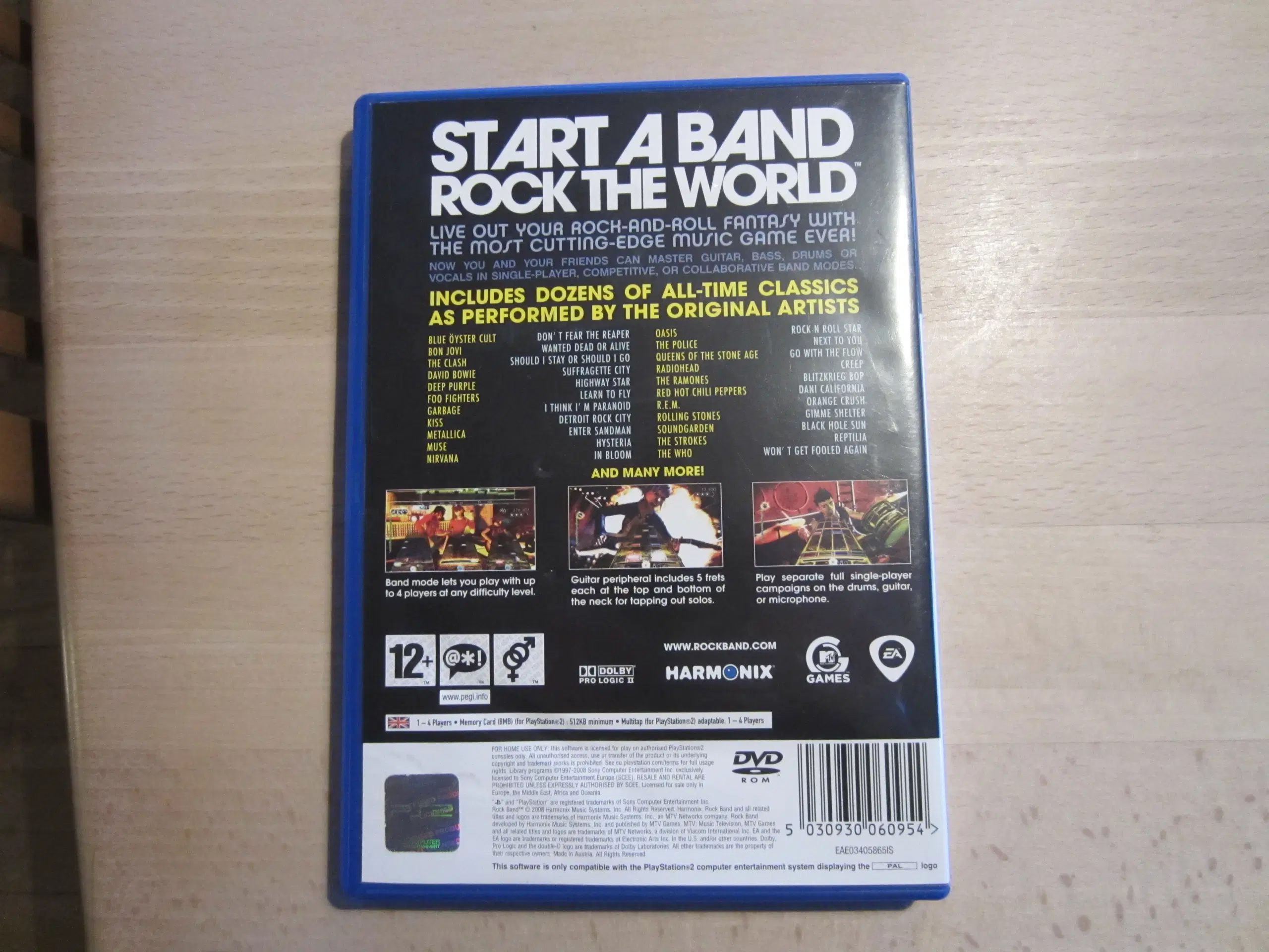 PS2 spil - Rock Band