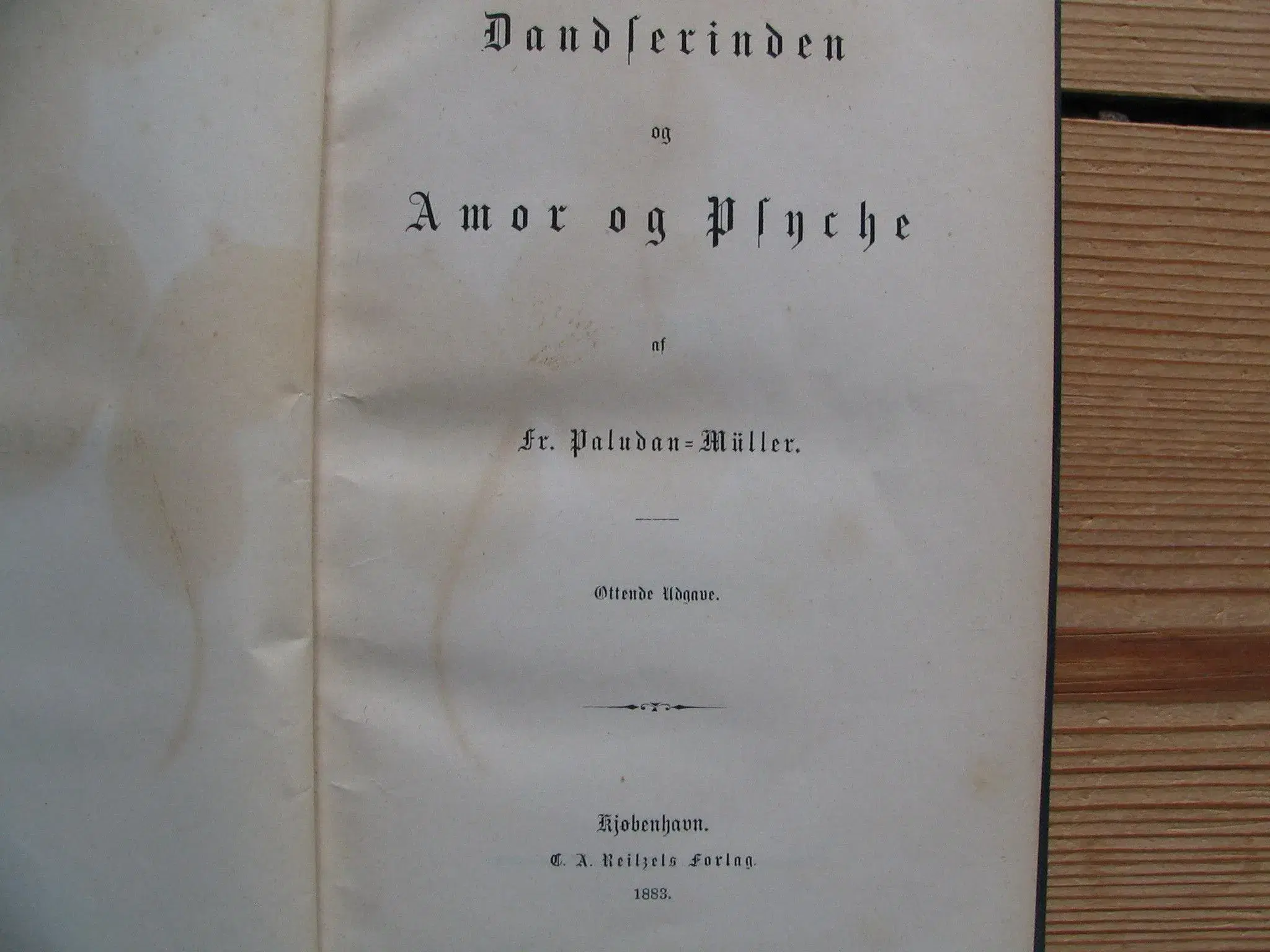 Frederik Paludan-Müller 3 noveller fra 1883