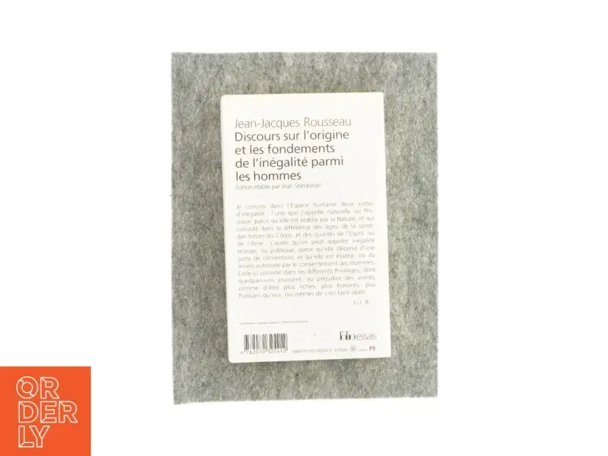 Discours sur l'origine et les fondements de l'inégalité parmi les hommes (bog)