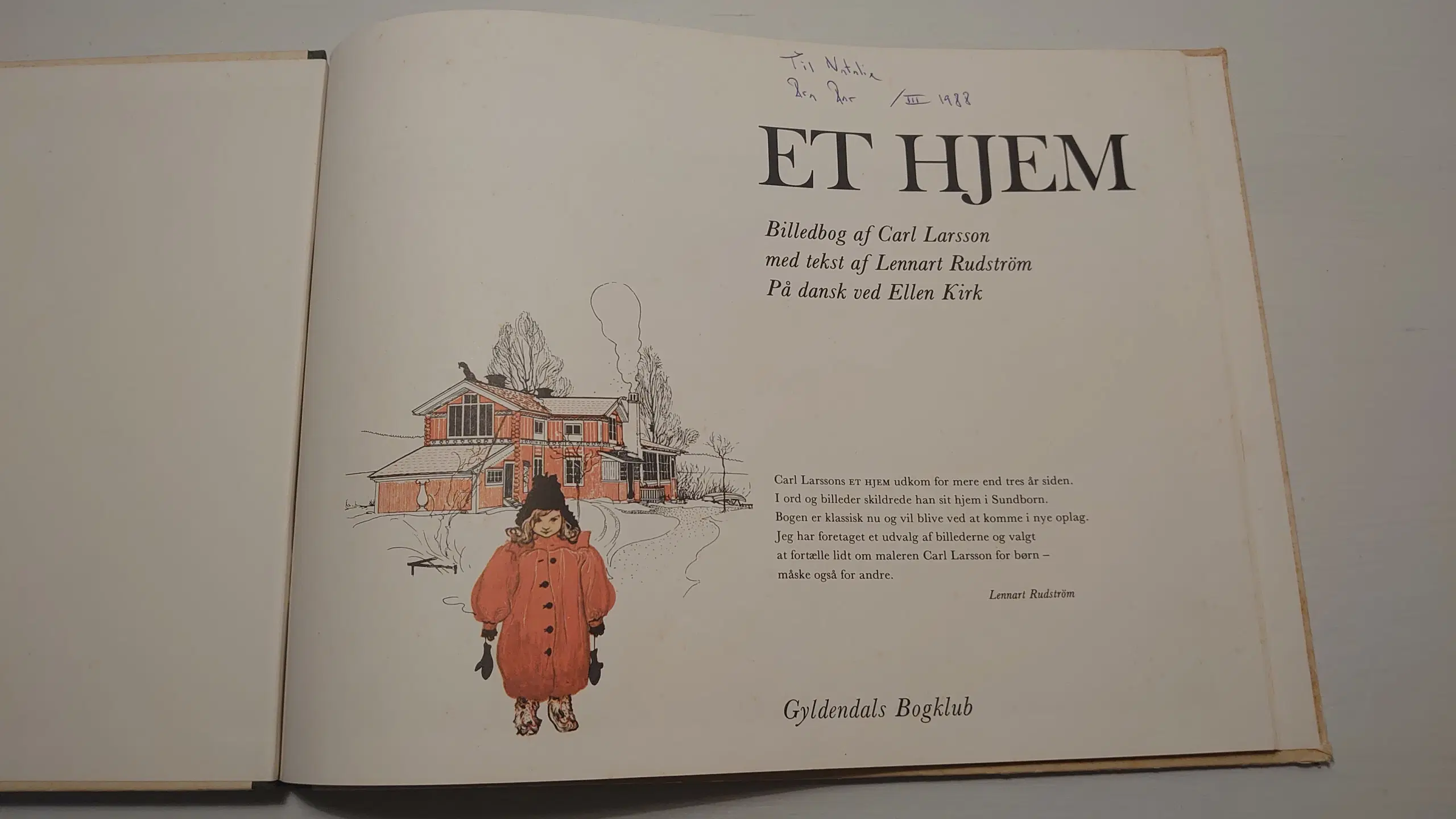 Carl Larsson: Et Hjem Tekst L Rudström 1976