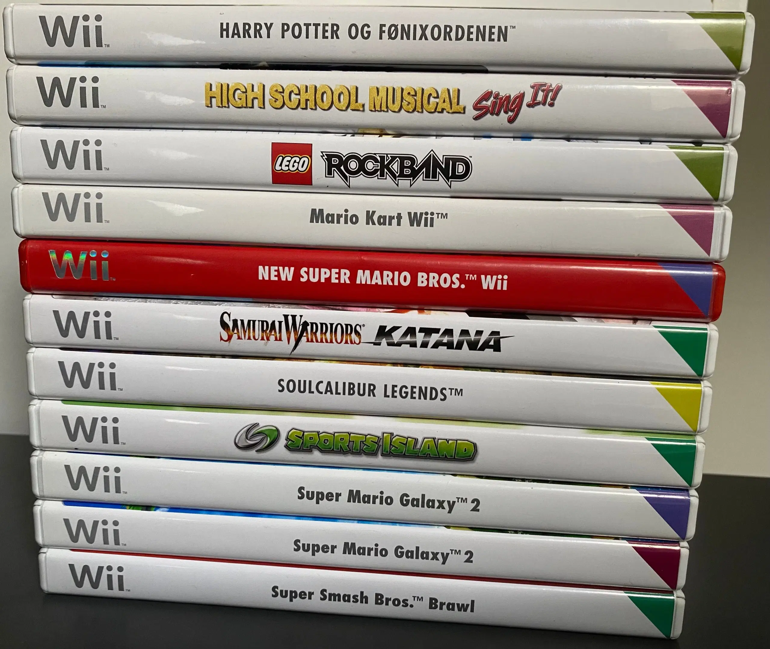 Mange forskellige Wii spil