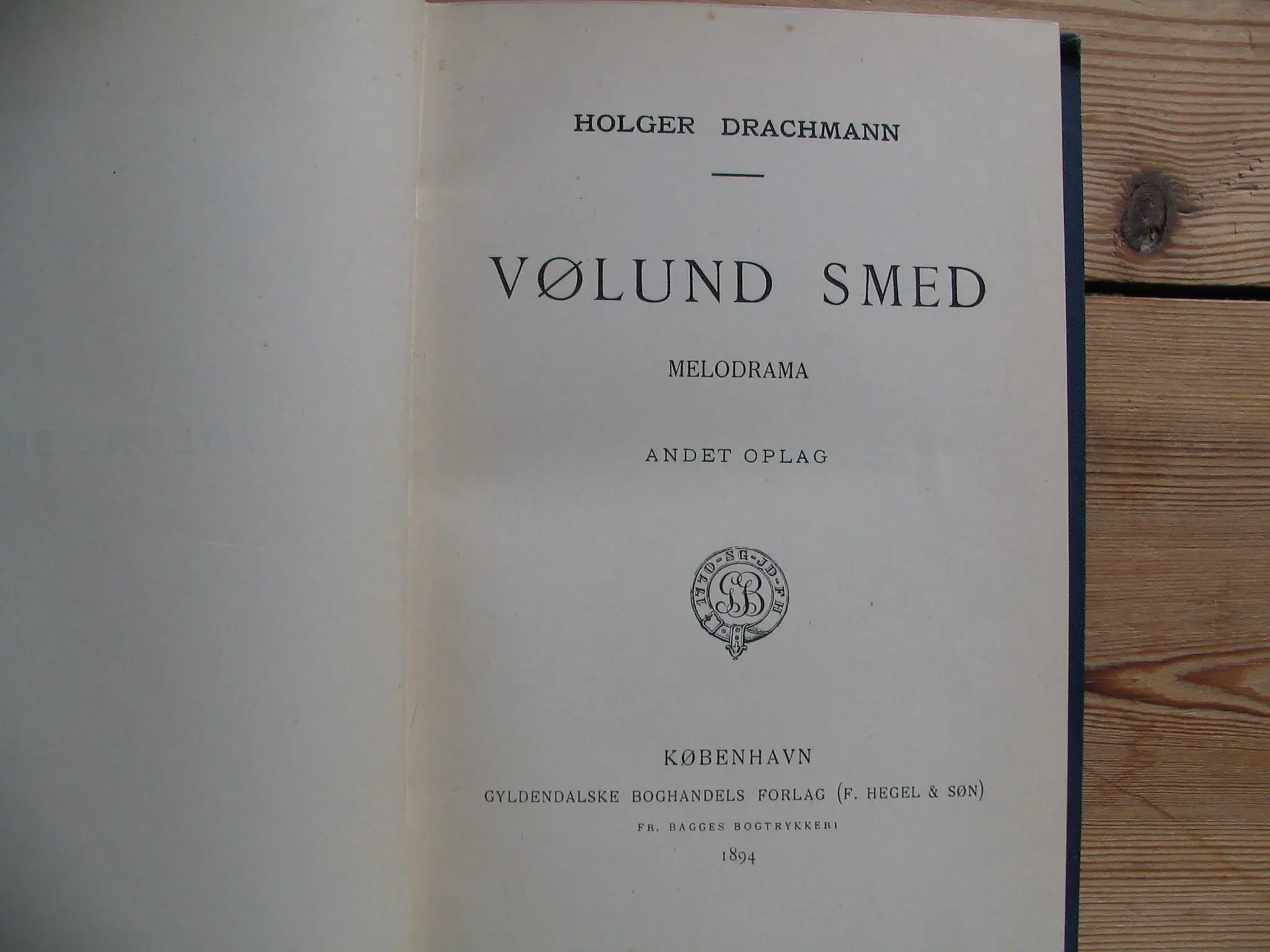 Holger Drachmann Vølund Smed 1894