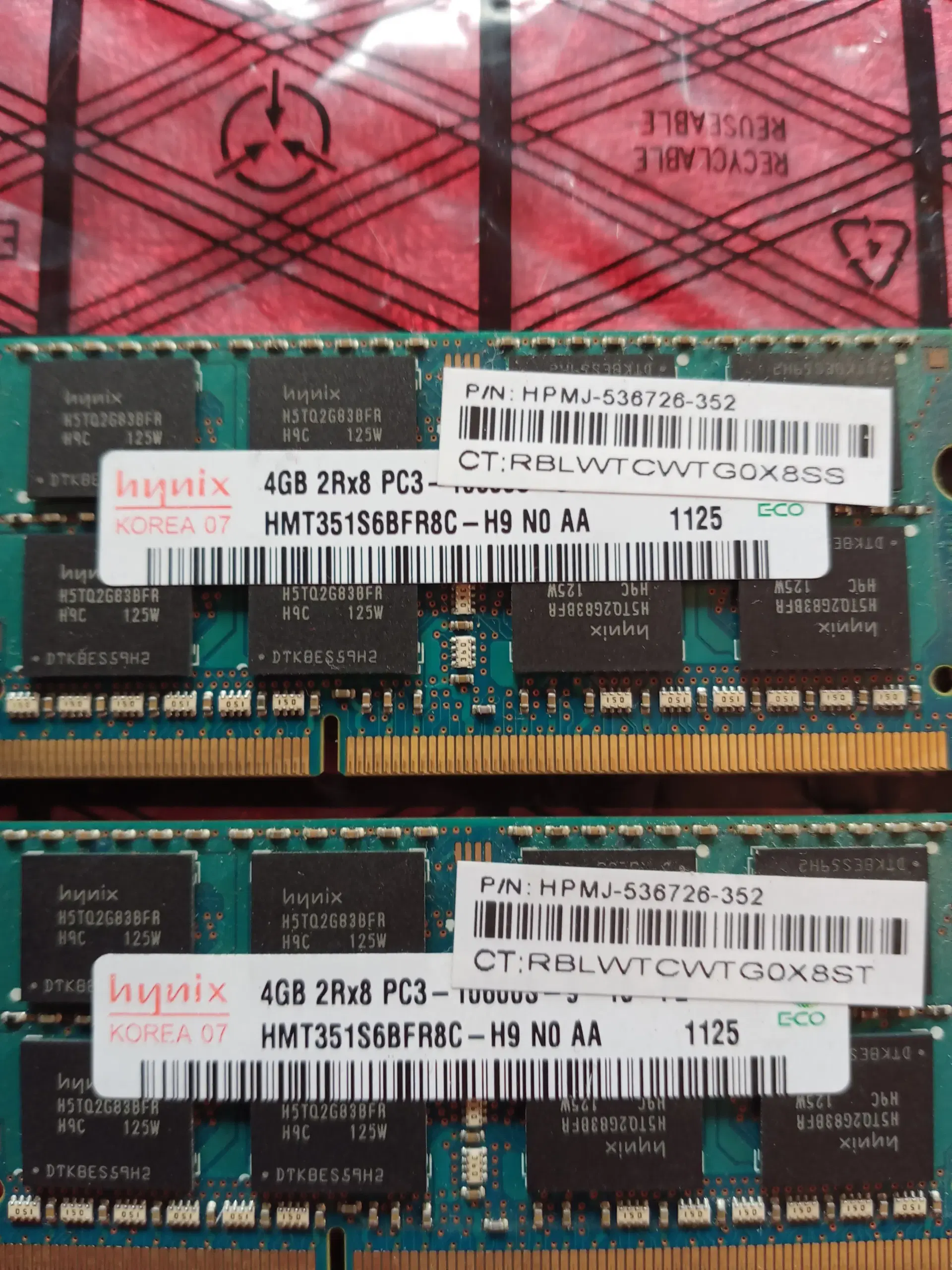 Hynix 8gb DDR3L SDRAM *notebook ram*