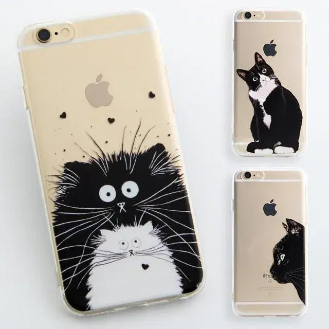 Silikone cover med kat alle iPhone