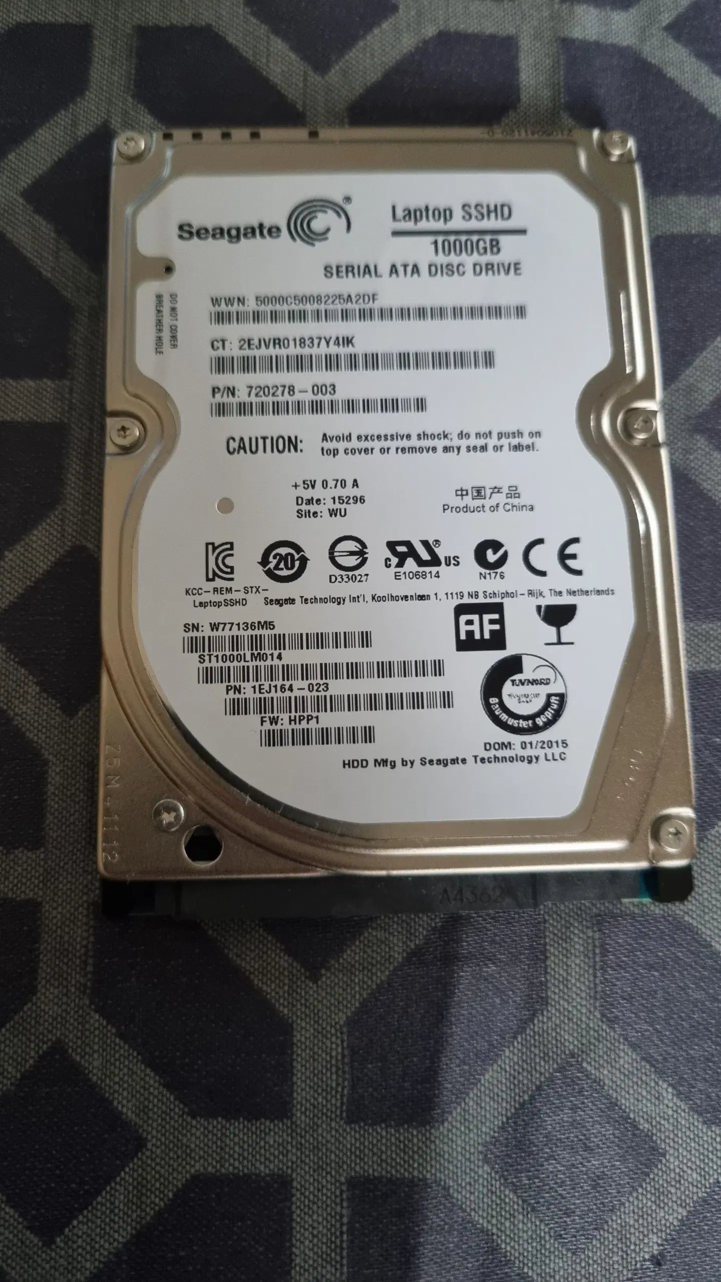 Seagate 1000GB 25" harddisk!