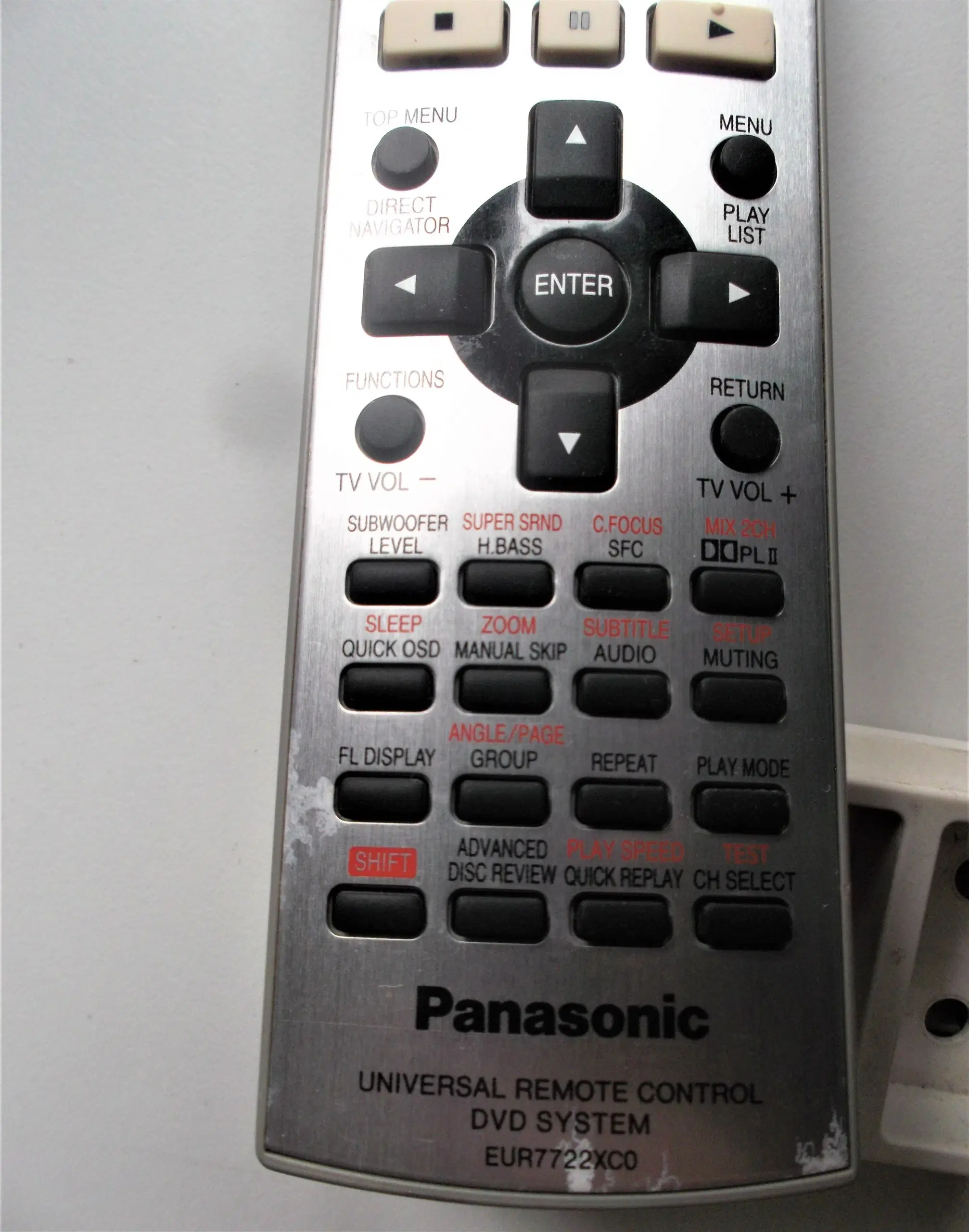 Original Panasonic EUR7722XC0 Fjernbetjening