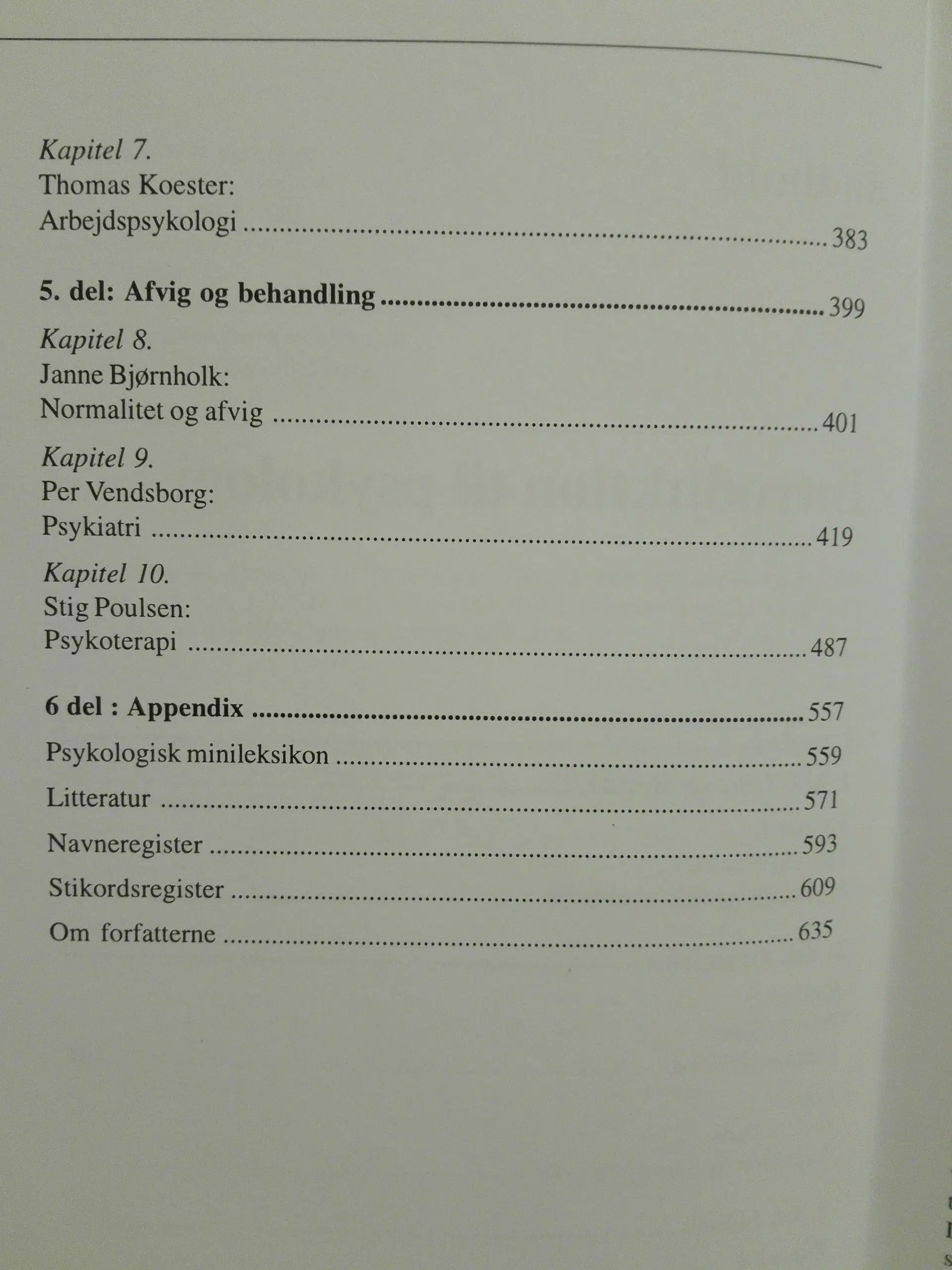 Introduktion til Psykologi