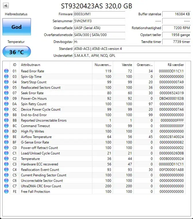 Seagate Momentus  72004 - ST9320423AS - 320GB