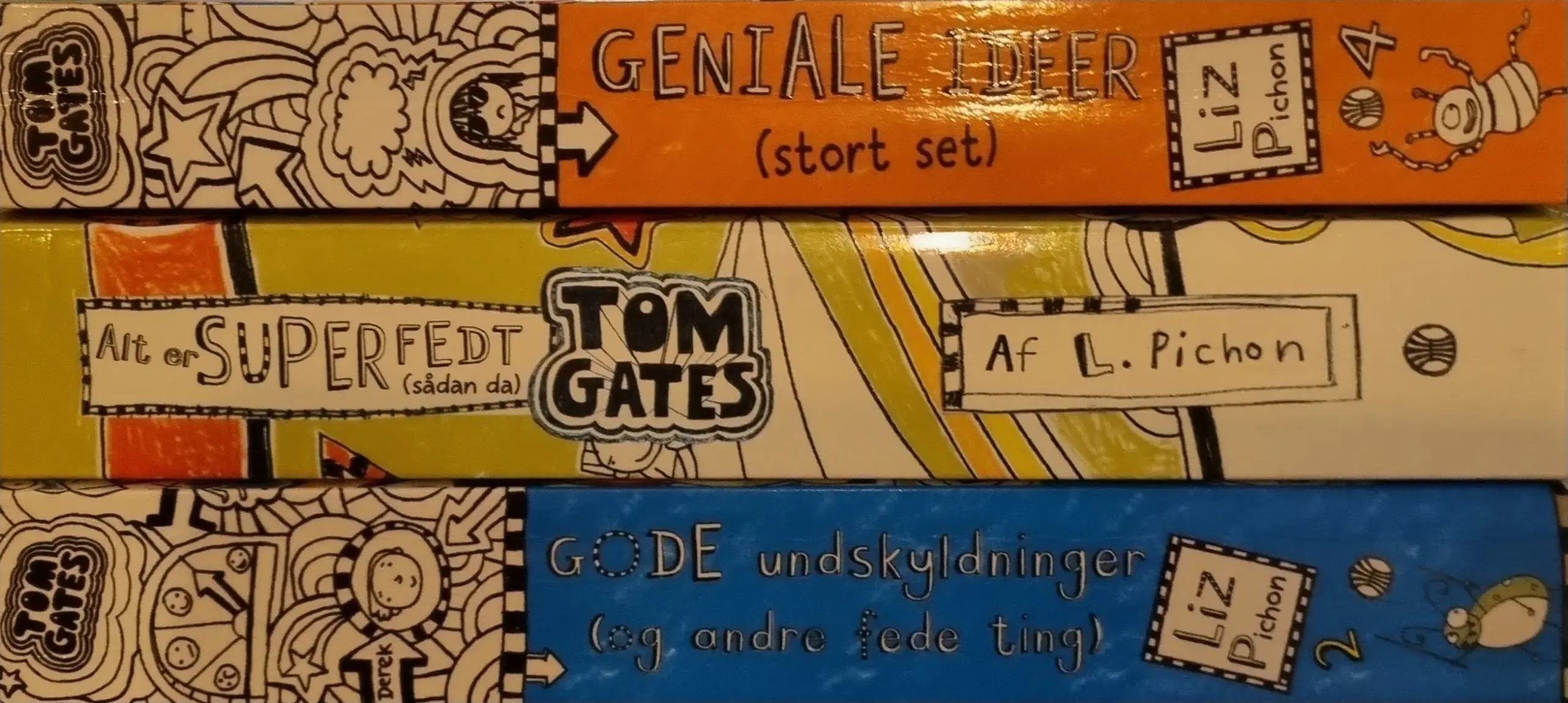 3 stk Tom Gates bøger