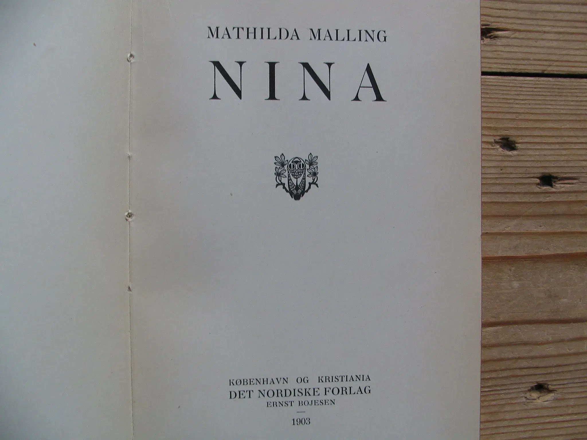 Mathilda Malling Nina fra 1903