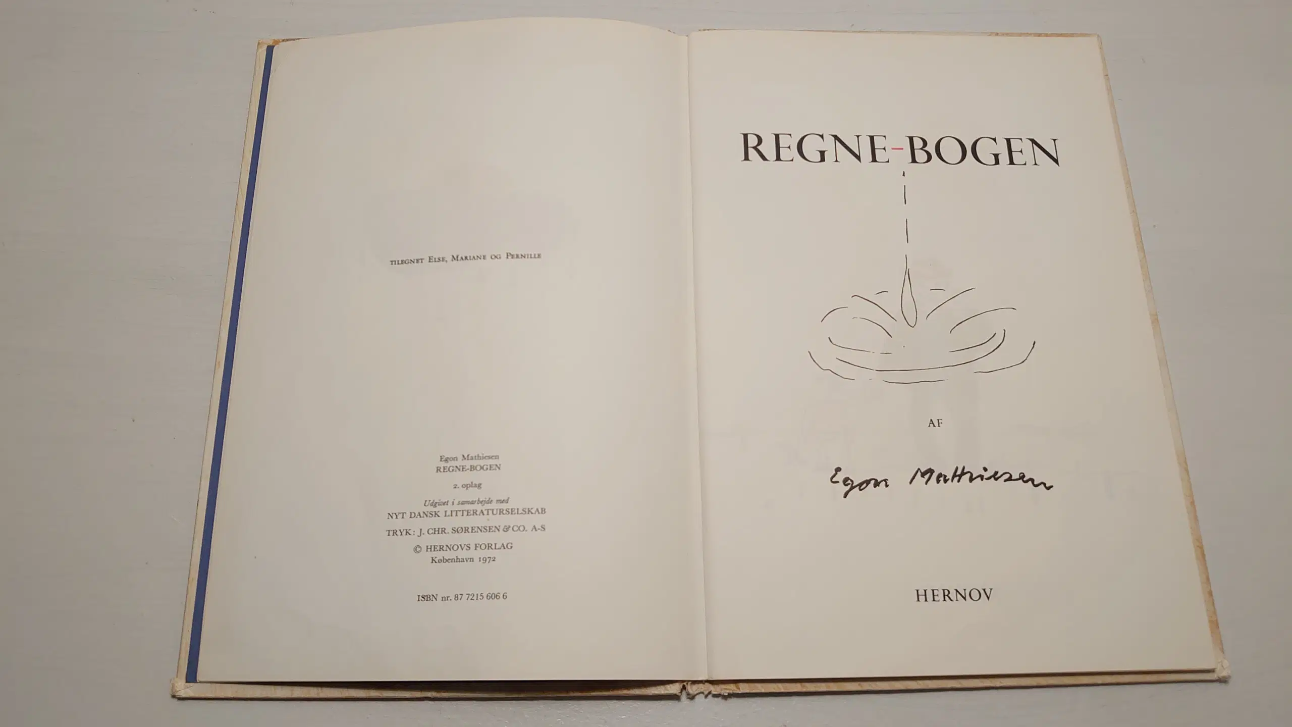 Egon Mathiesen: Regne-bogen 2oplag 1972