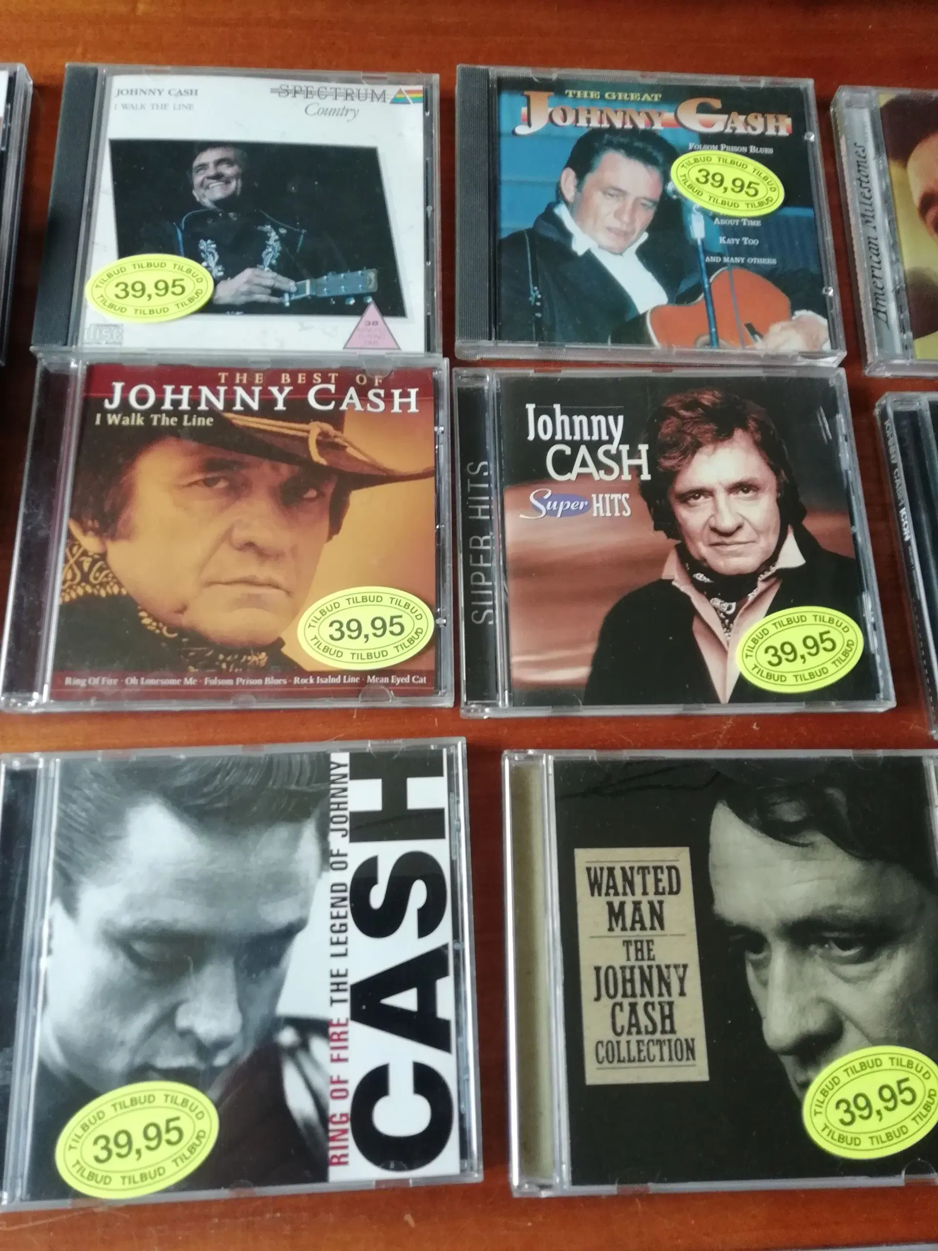 Kæmpe samling 29 stk CD Johnny Cash Gaveide?