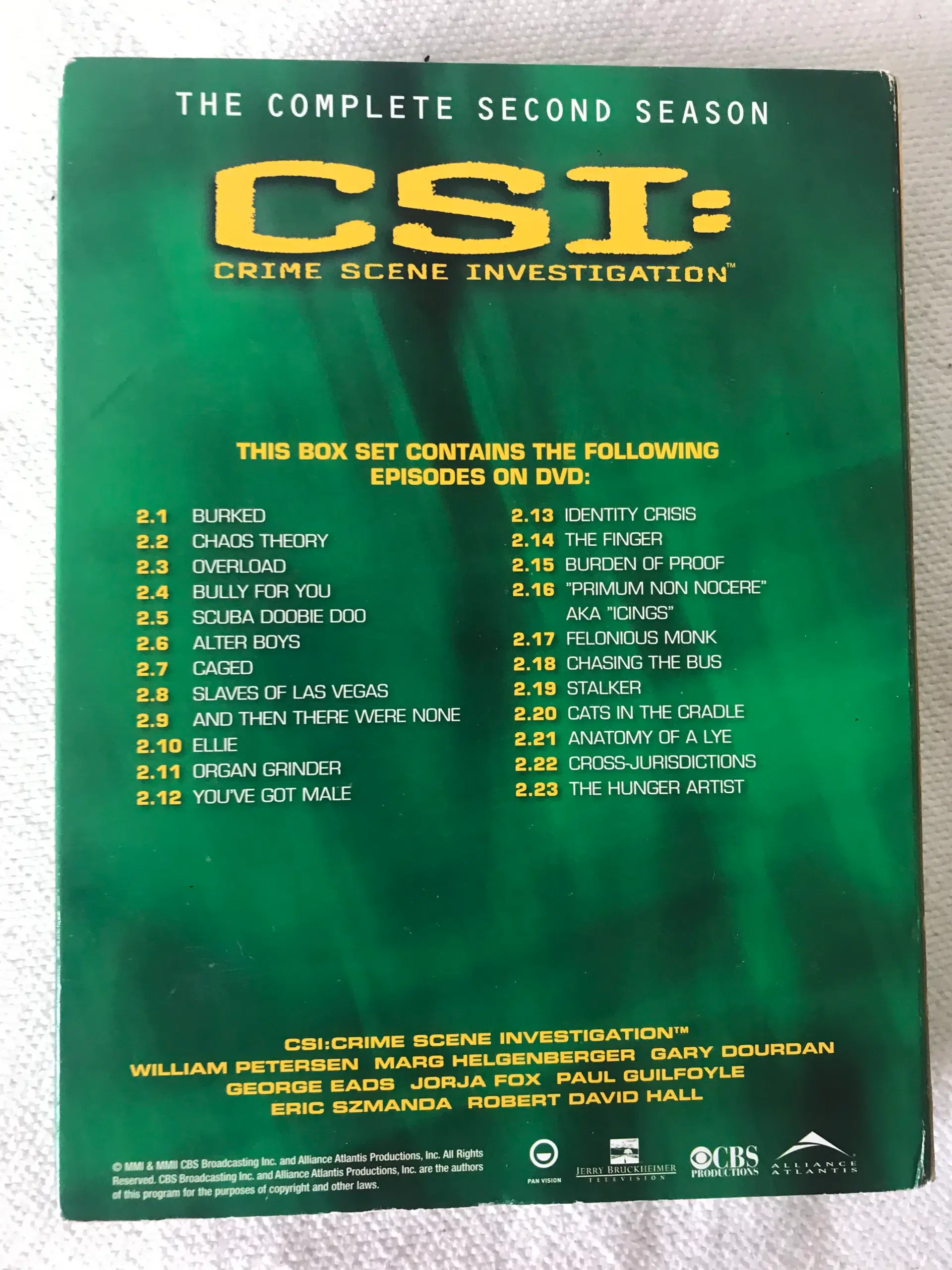 CSI Sæson 2 DVD TV-serier