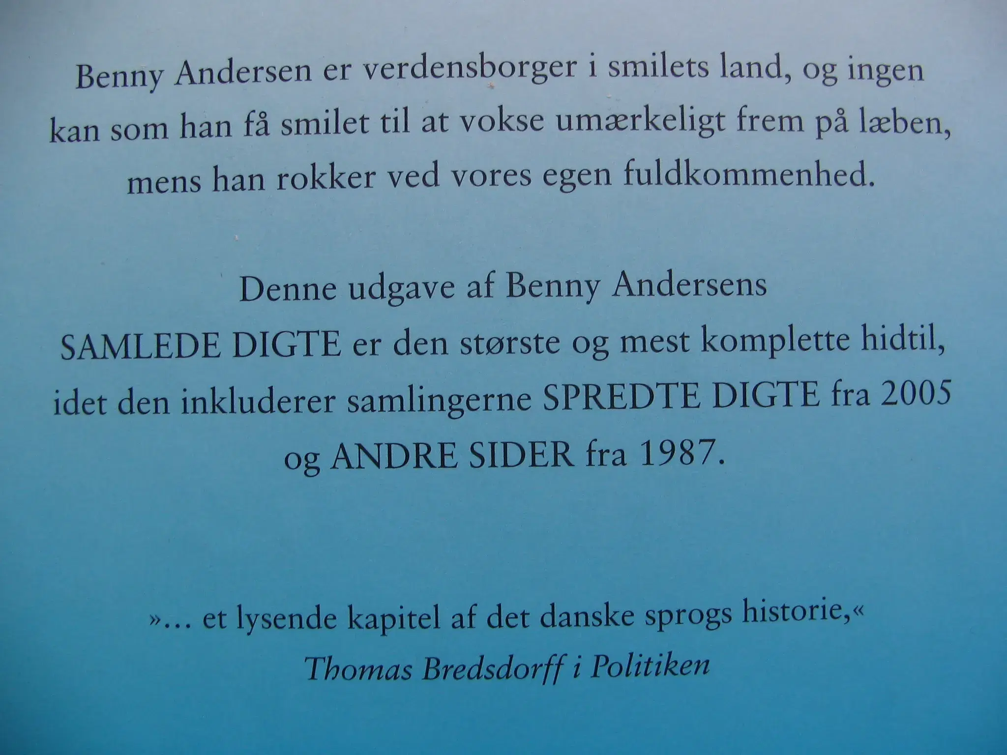 Benny Andersen (1929-2018) Samlede digte