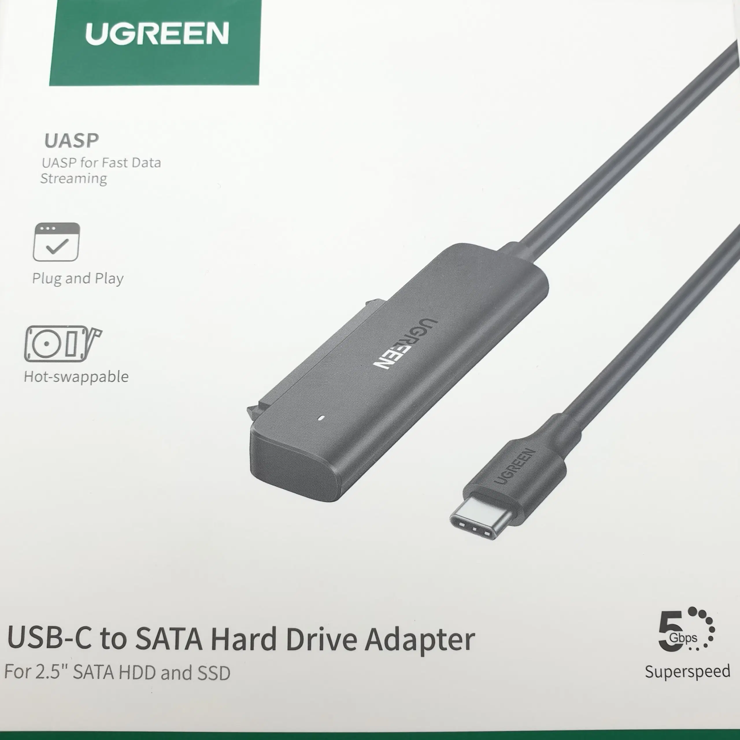 NY! USB C til SATA III Adapter 5GB/s