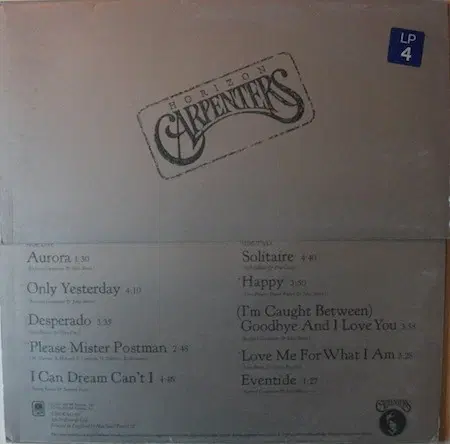 CARPENTERS - vinyl