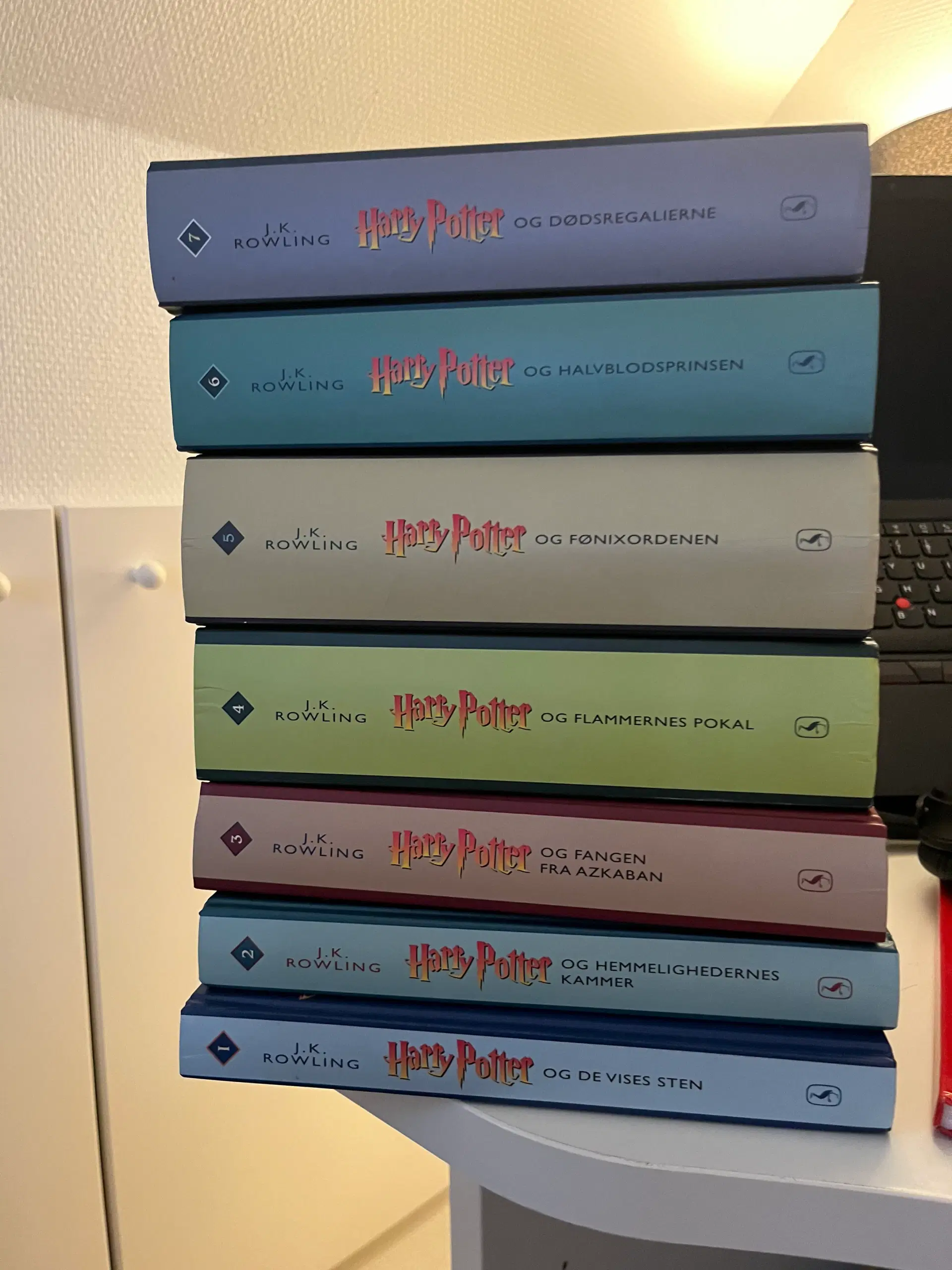 Harry Potter bøger dansk hardback 1-7