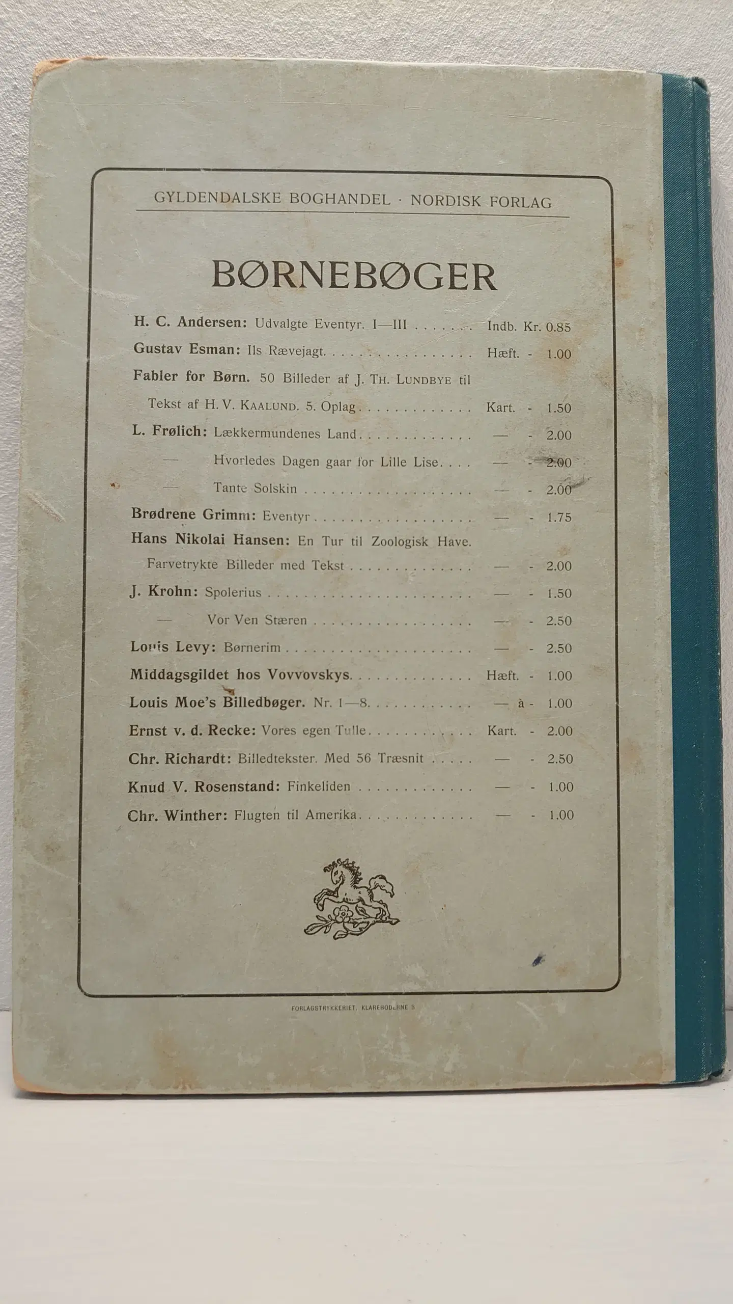 Chr Winther: Fabler for Børn 2 samling 1905