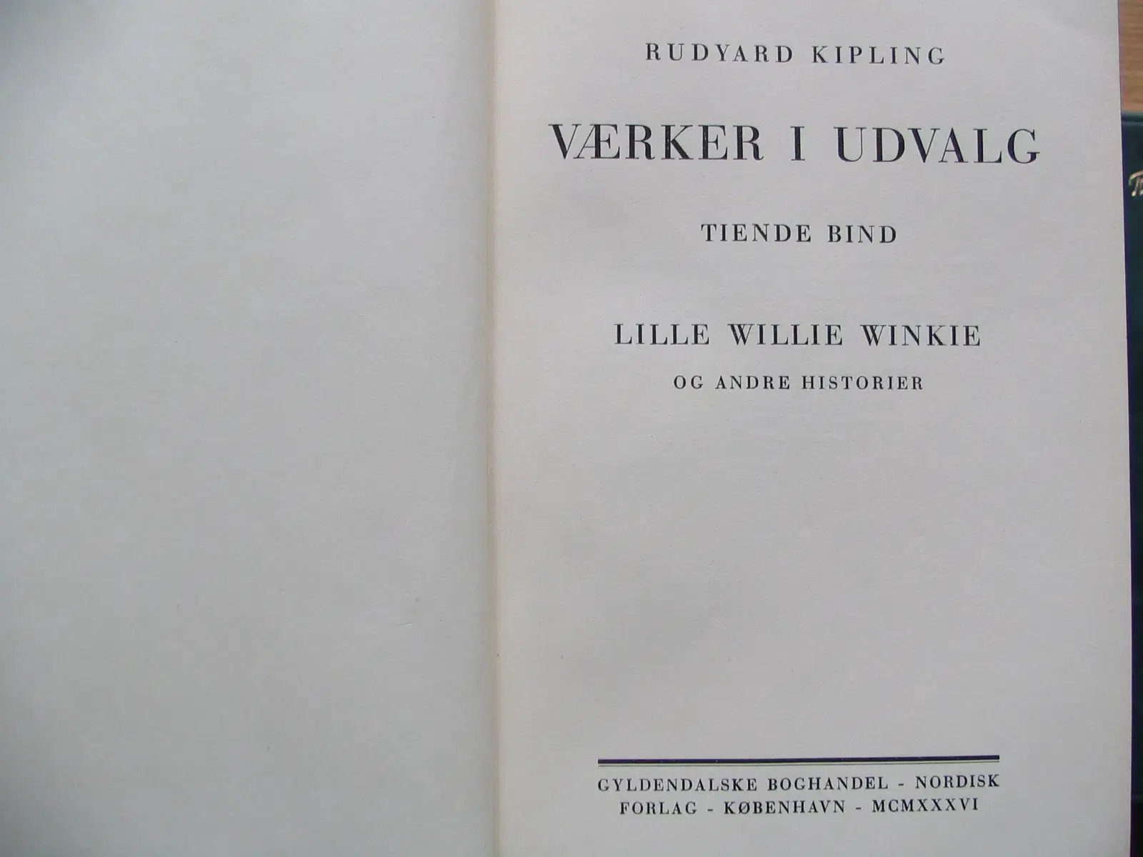 Rudyard Kipling (1865-1936) Værker i 12 bind