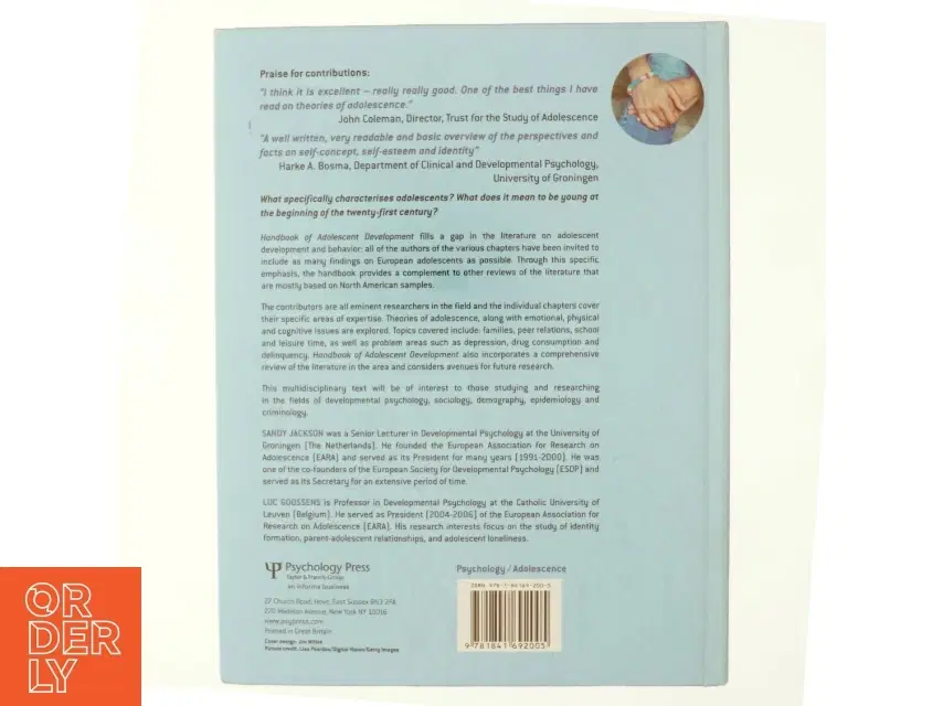 Handbook of adolescent development (Bog)