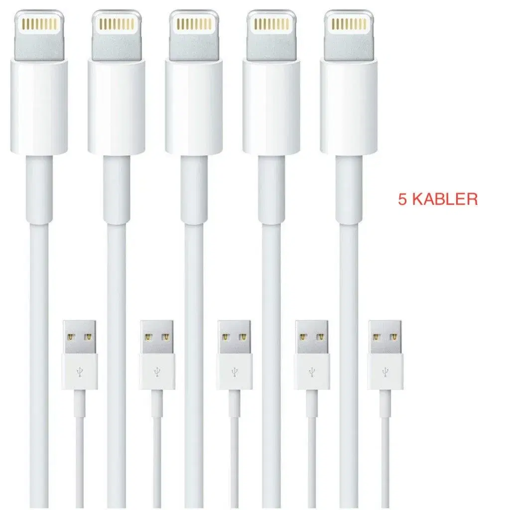 iPhone Lightning Kabler - 5 stk - 1 meter