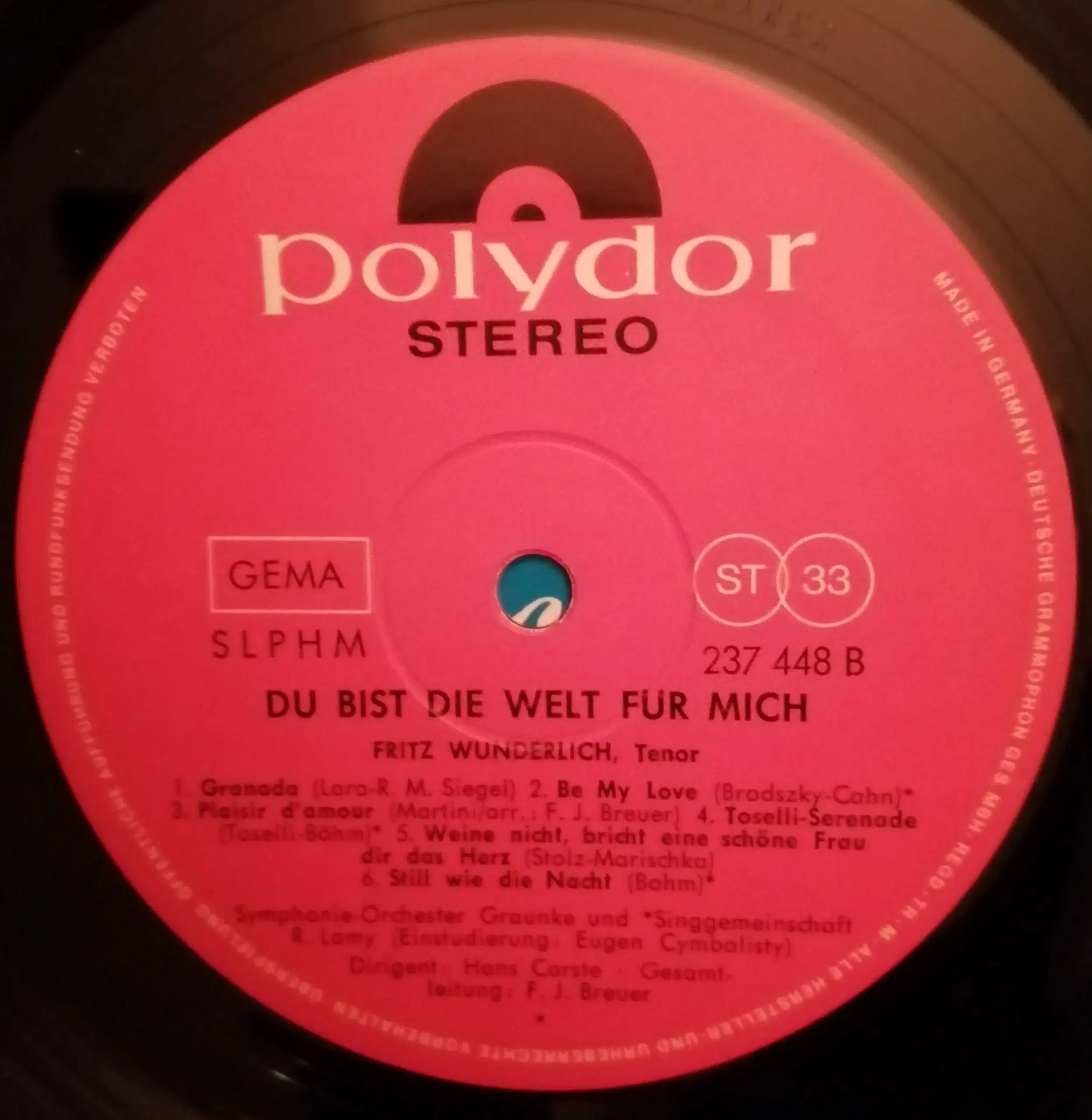 Fritz Wunderlich: Du bist die Welt für mich