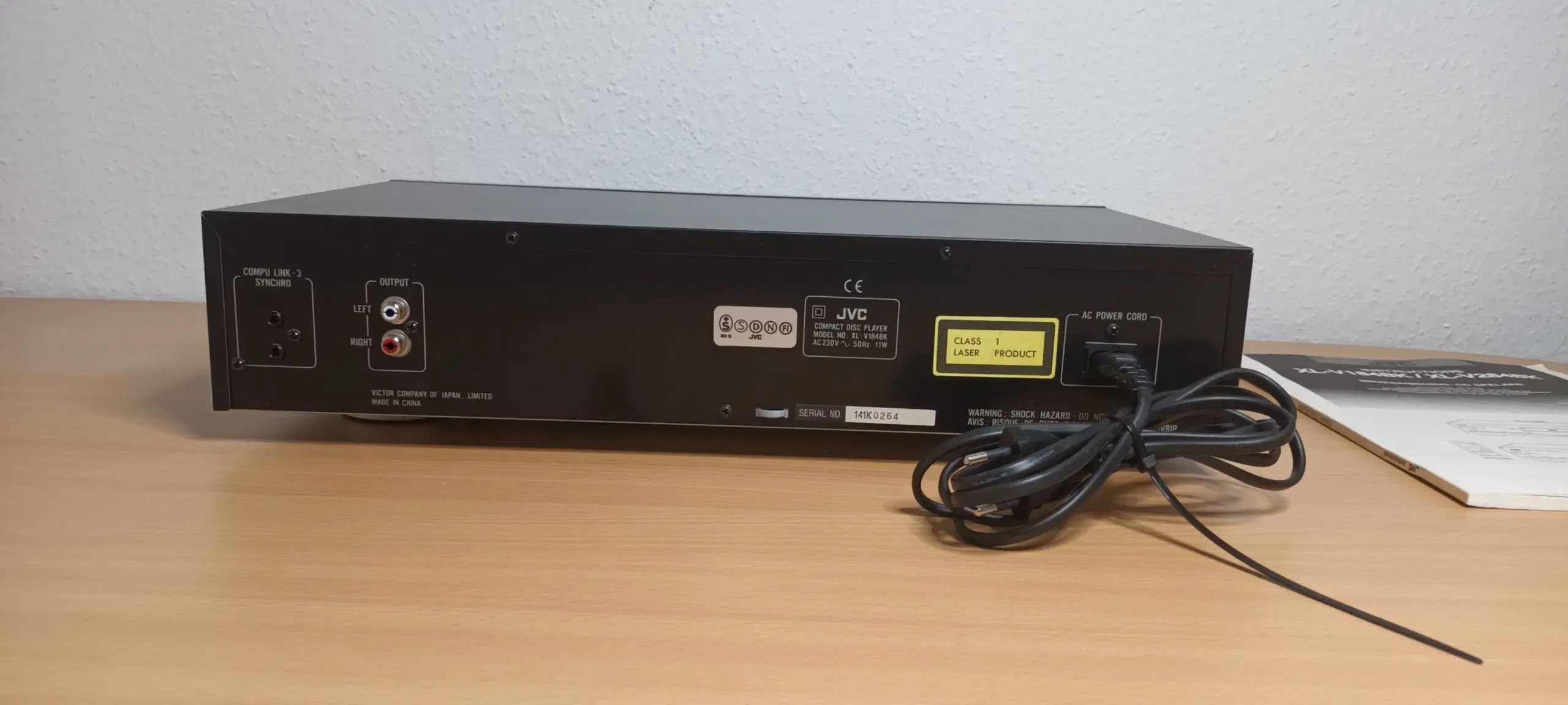 JVC Cd Afspiller Model: XL-V184