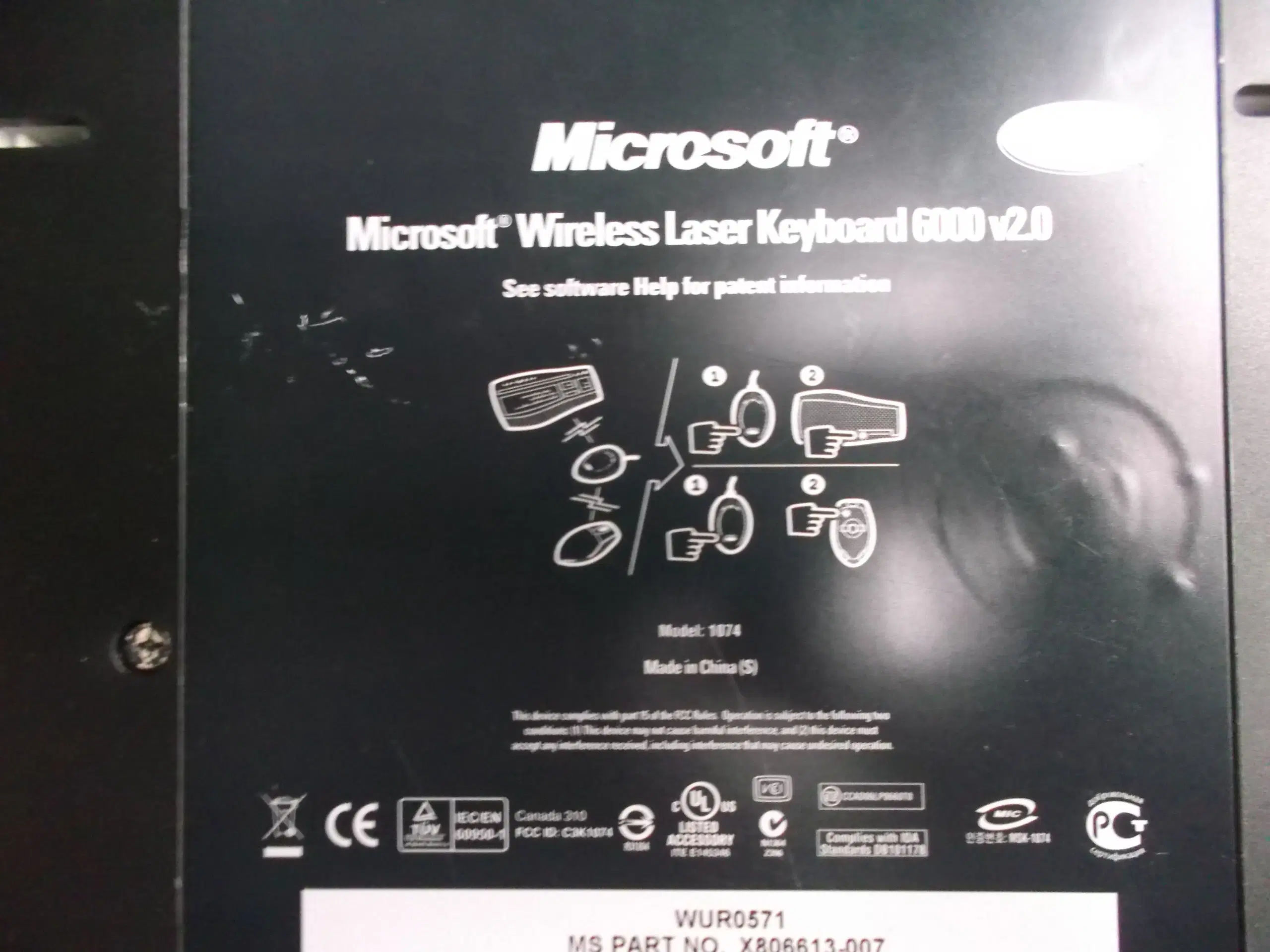 Microsoft Wireless Laser Keyboard 6000 v20