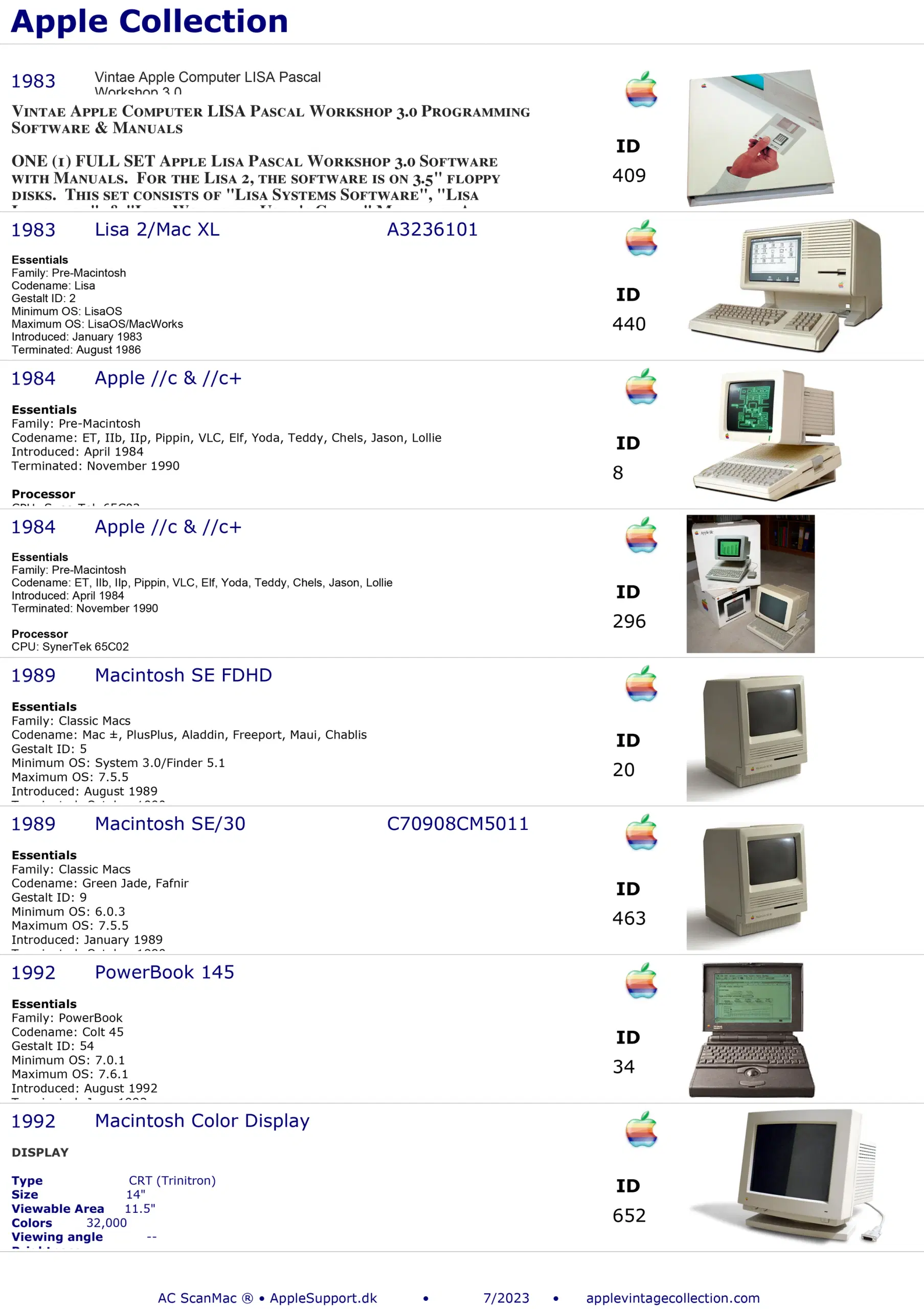 Macintosh PowerMac Apple Samling