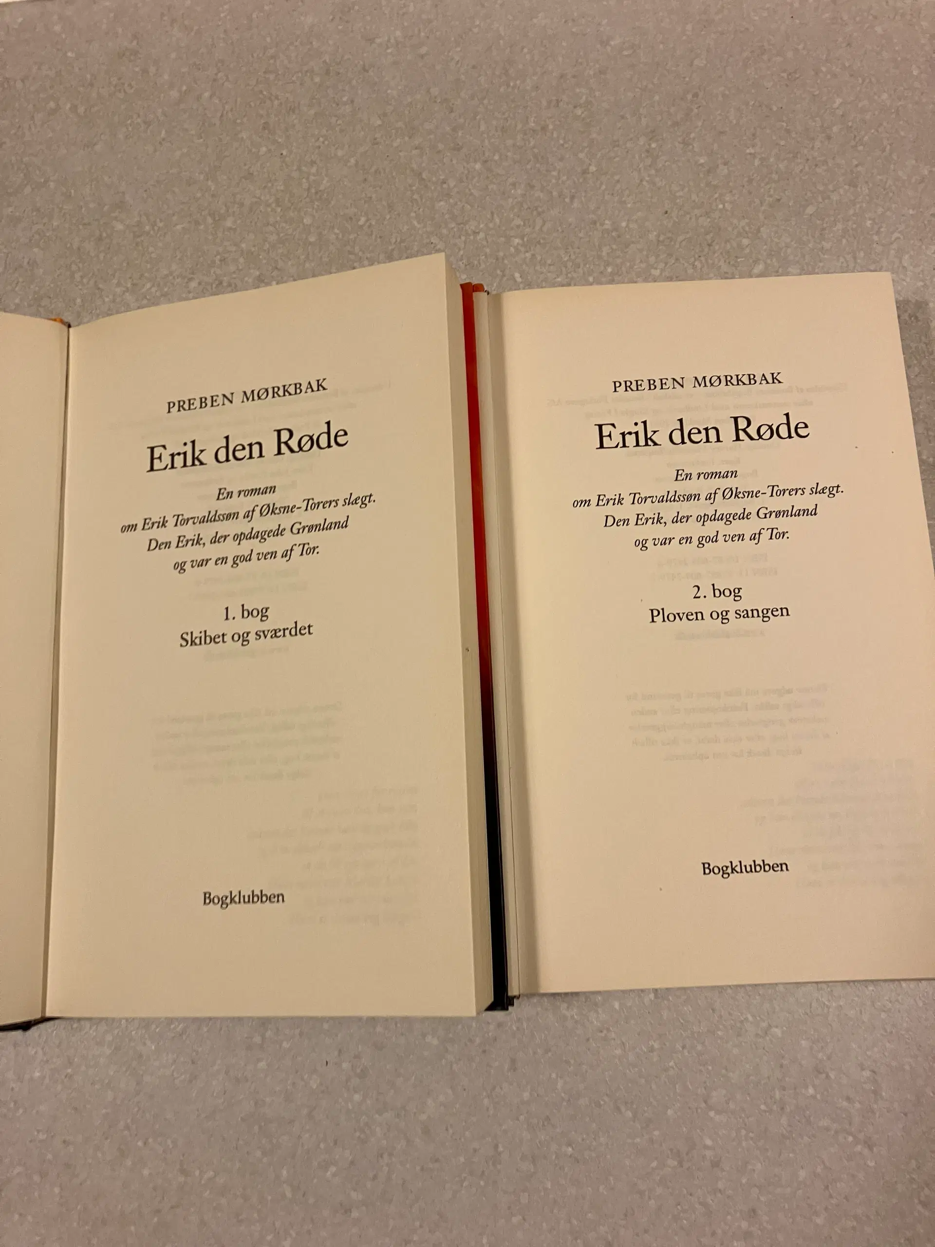 2 flotte bøger om Erik Den Røde i hardback