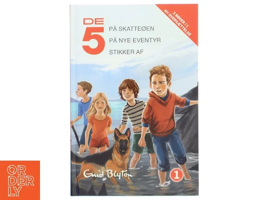 De 5 på skatteøen : De 5 på nye eventyr : De 5 stikker af af Enid Blyton (Bog)