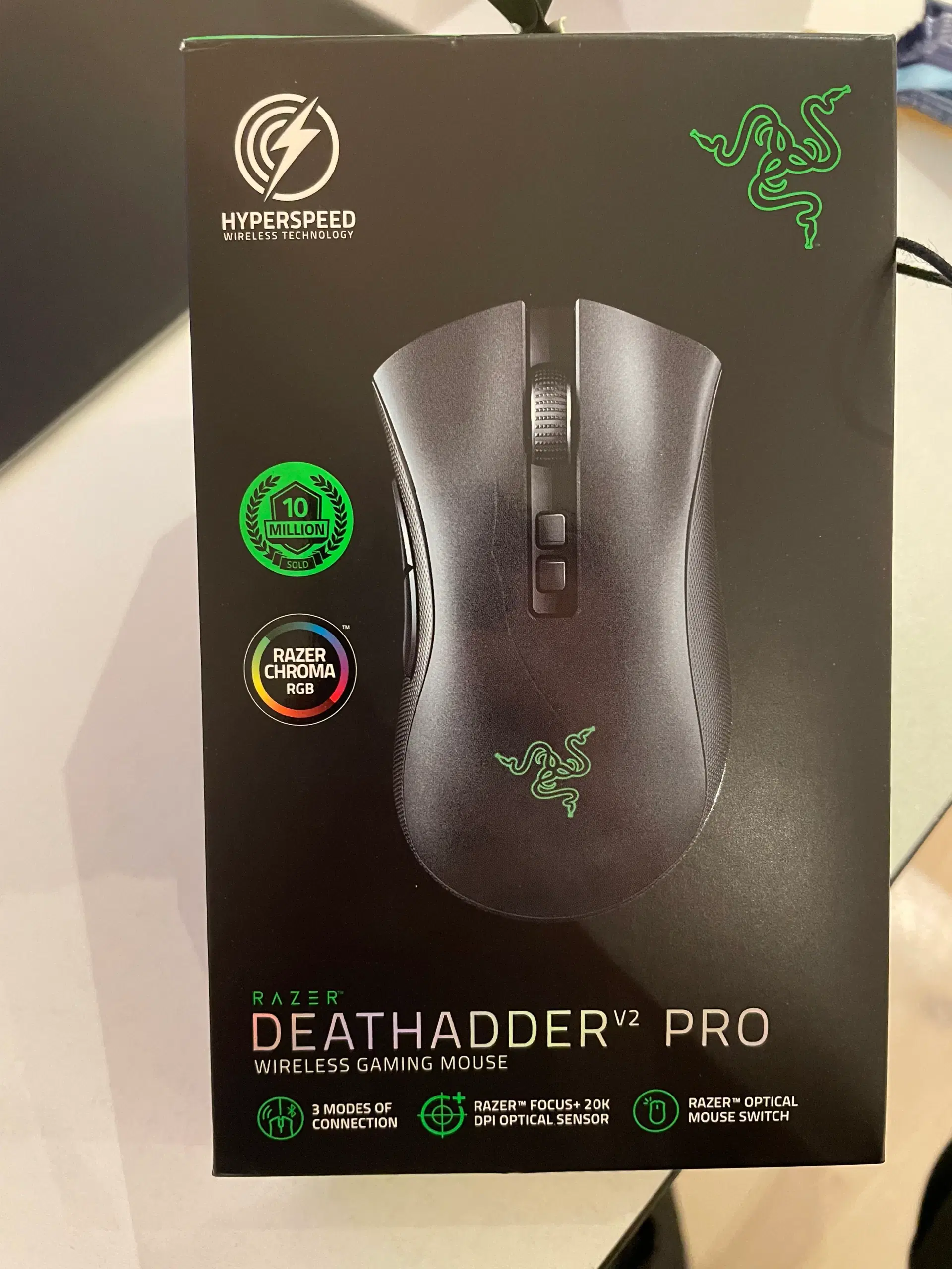 Razer Deathadder V2 PRO (trådløs) + Firefly V2