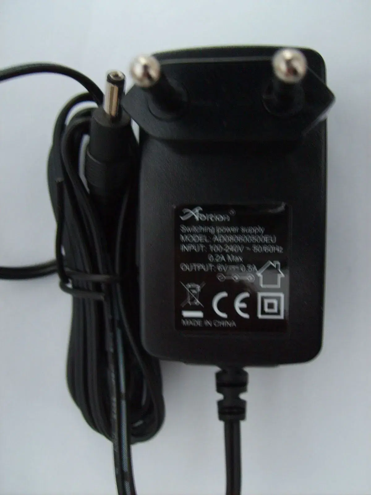 Strømforsyning Adition AC/DC Adapter 6V= 500mA