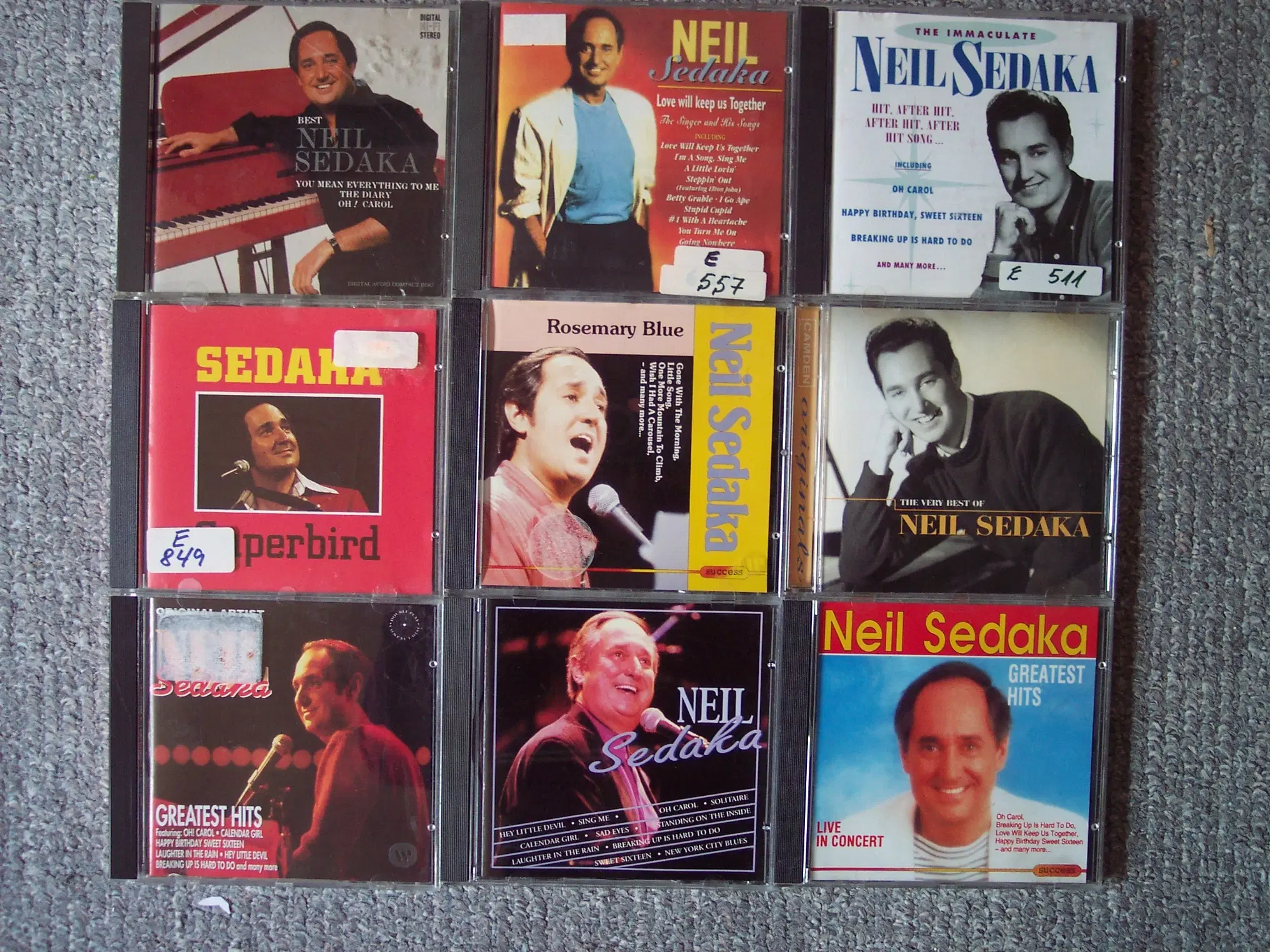 NEIL SEDAKA  CDer sælges stykvis