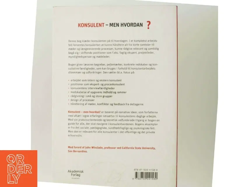 Konsulent - men hvordan? : narrativt konsulentarbejde i praksis af Thilde Westmark (Bog)