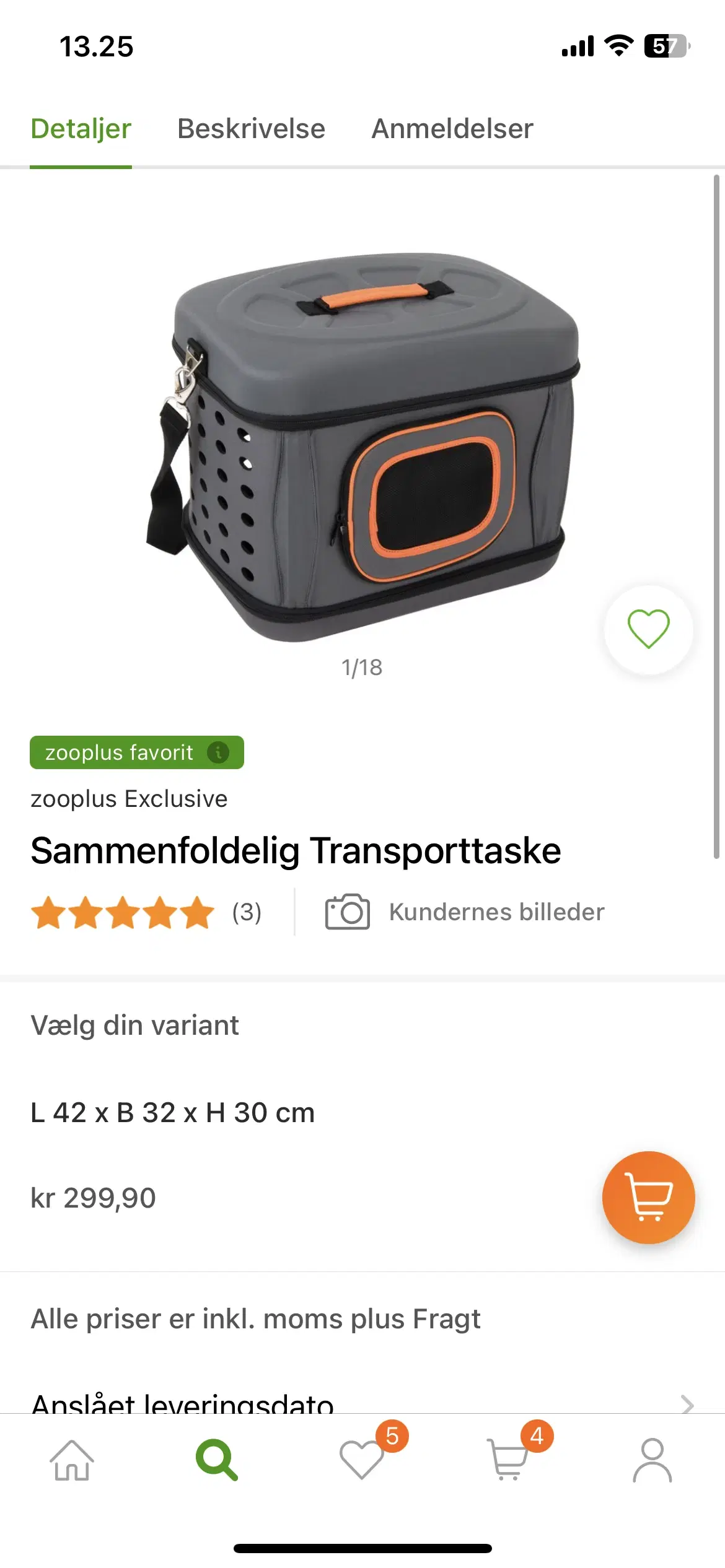 Transporttaske til kat