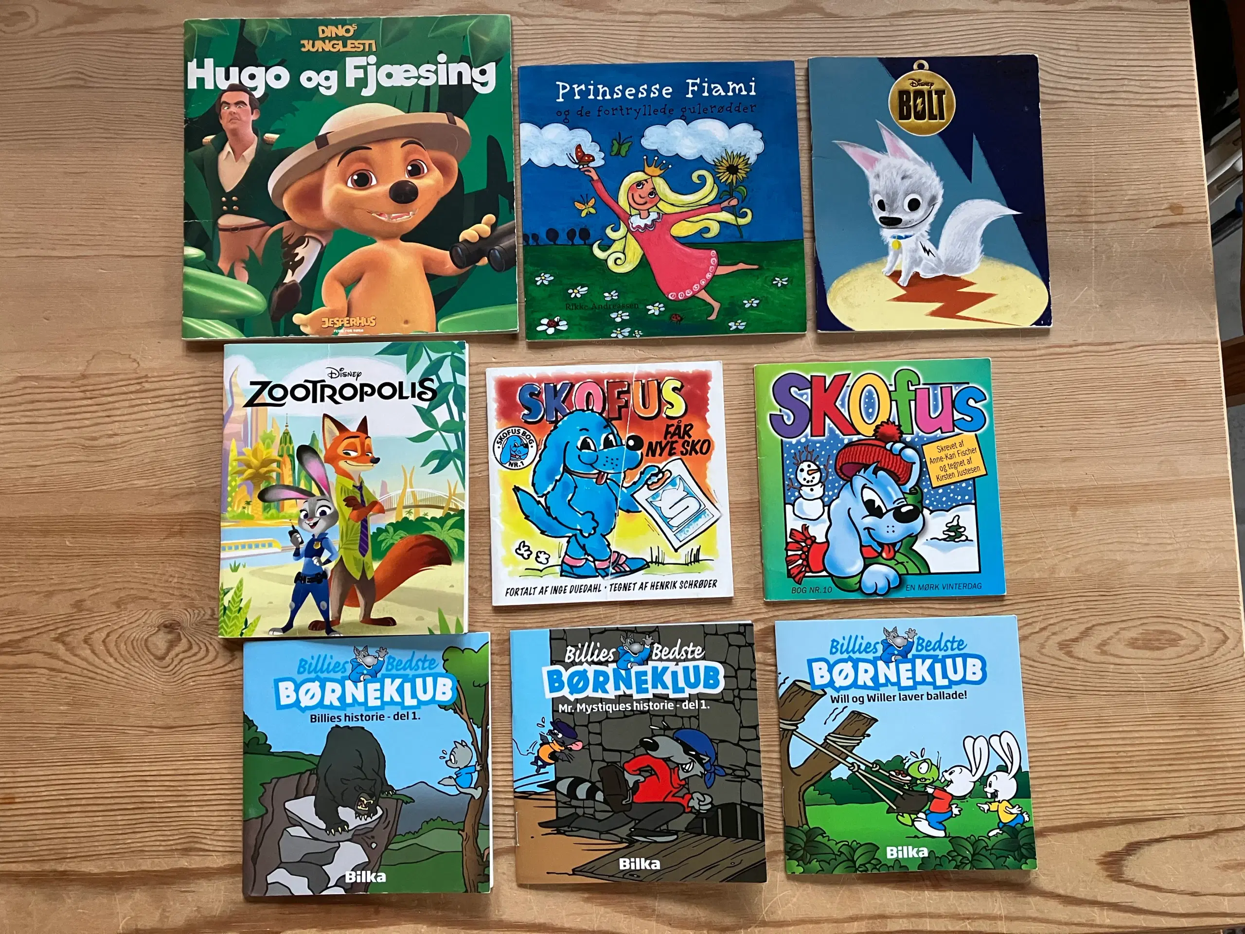 6 x 9 børnebøger Lilleput Disney mm