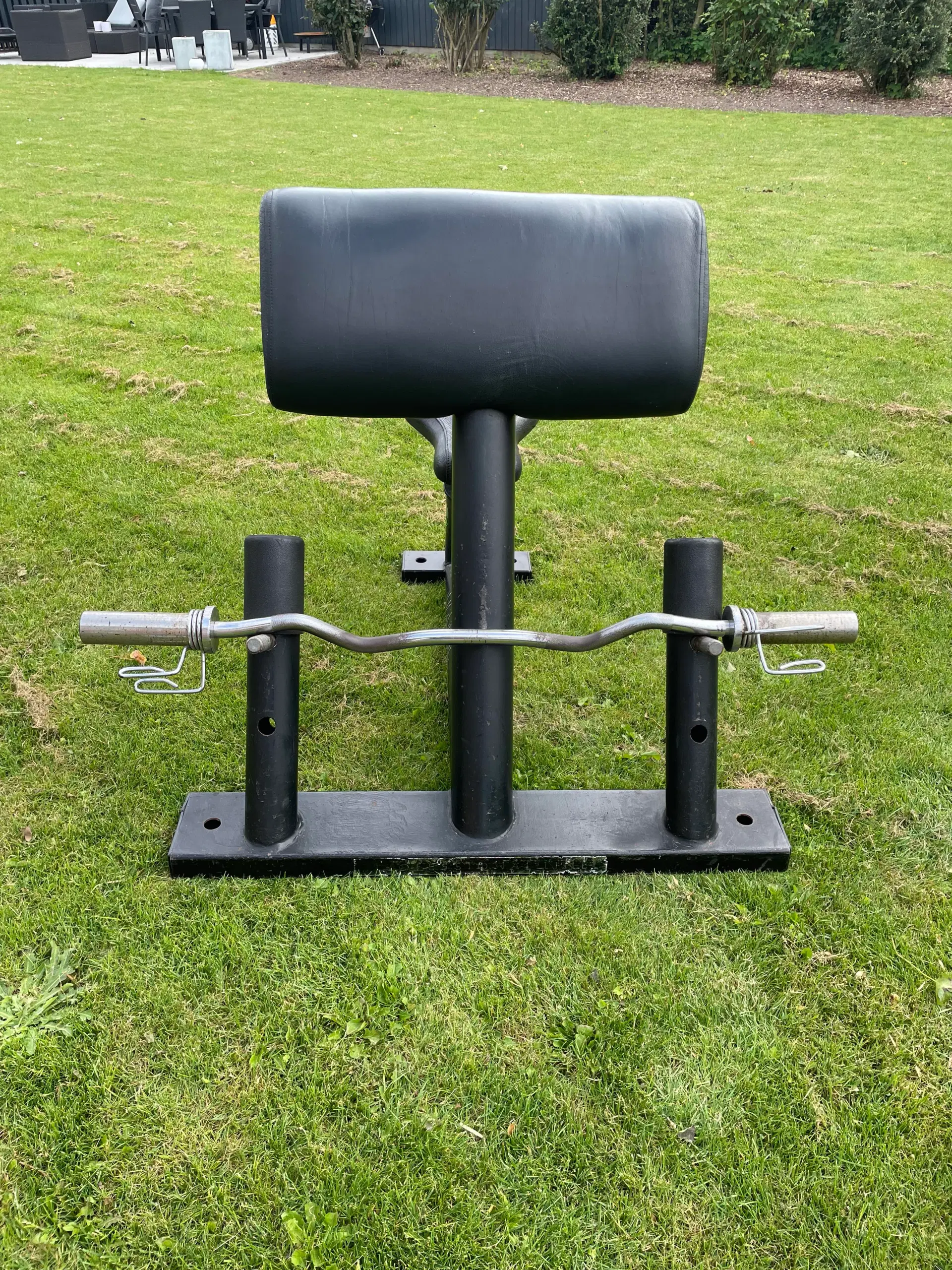 Preacher curl med stang