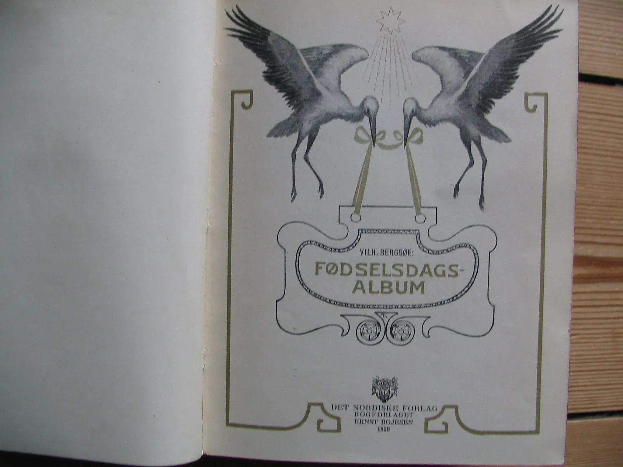 Vilhelm Bergsøe Fødselsdags Album fra 1899