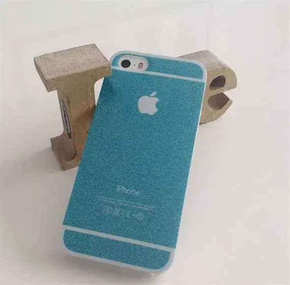 Turkis glimmer cover iPhone 5 5s SE 6 6s