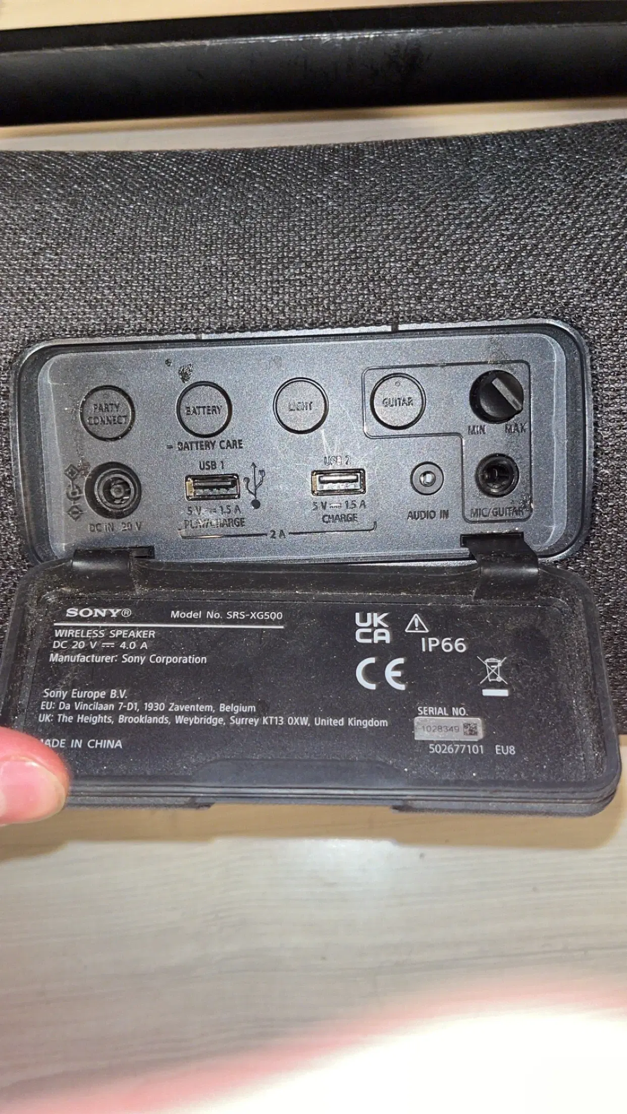 Sony sxg-500 Bluetooth højtaler