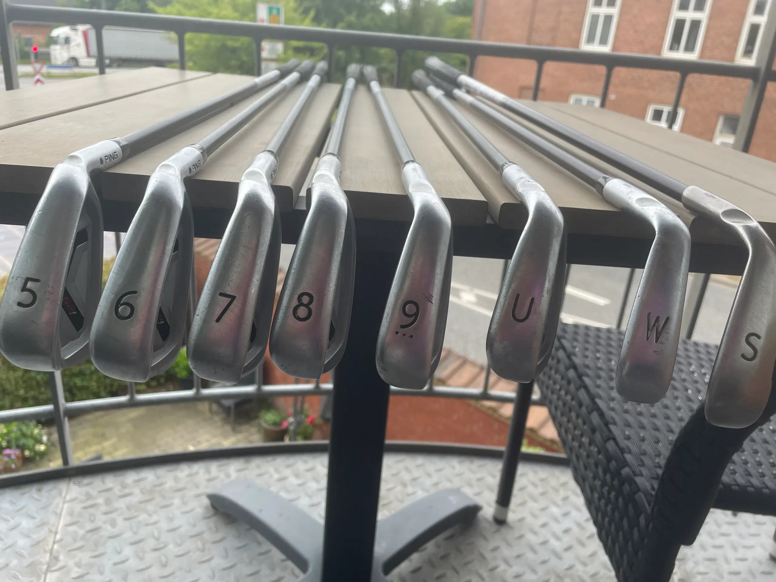 9stk ping I25 + Ping golfbag