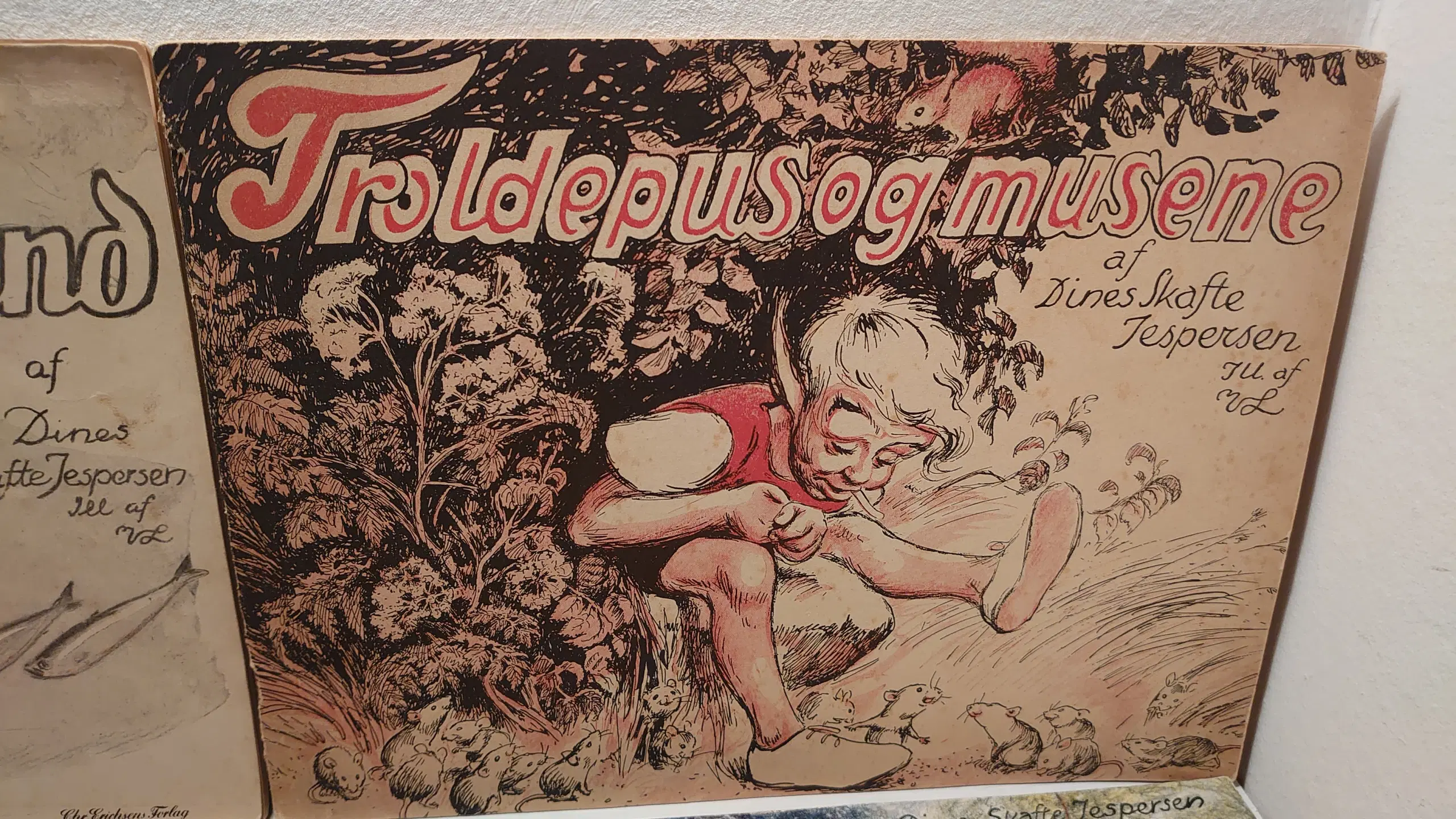 4 stk Troldepus hæfter fra 1953-63 1udgaver