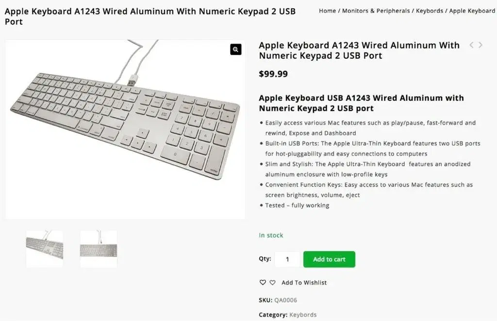 Apple Mac tastatur