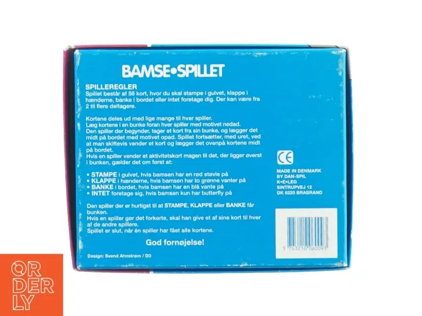 Bamse spillet fra Dansk Spil (str 17 x 14 cm)