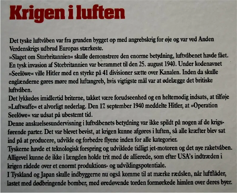 ANDEN VERDENSKRIG – Krigen i luften